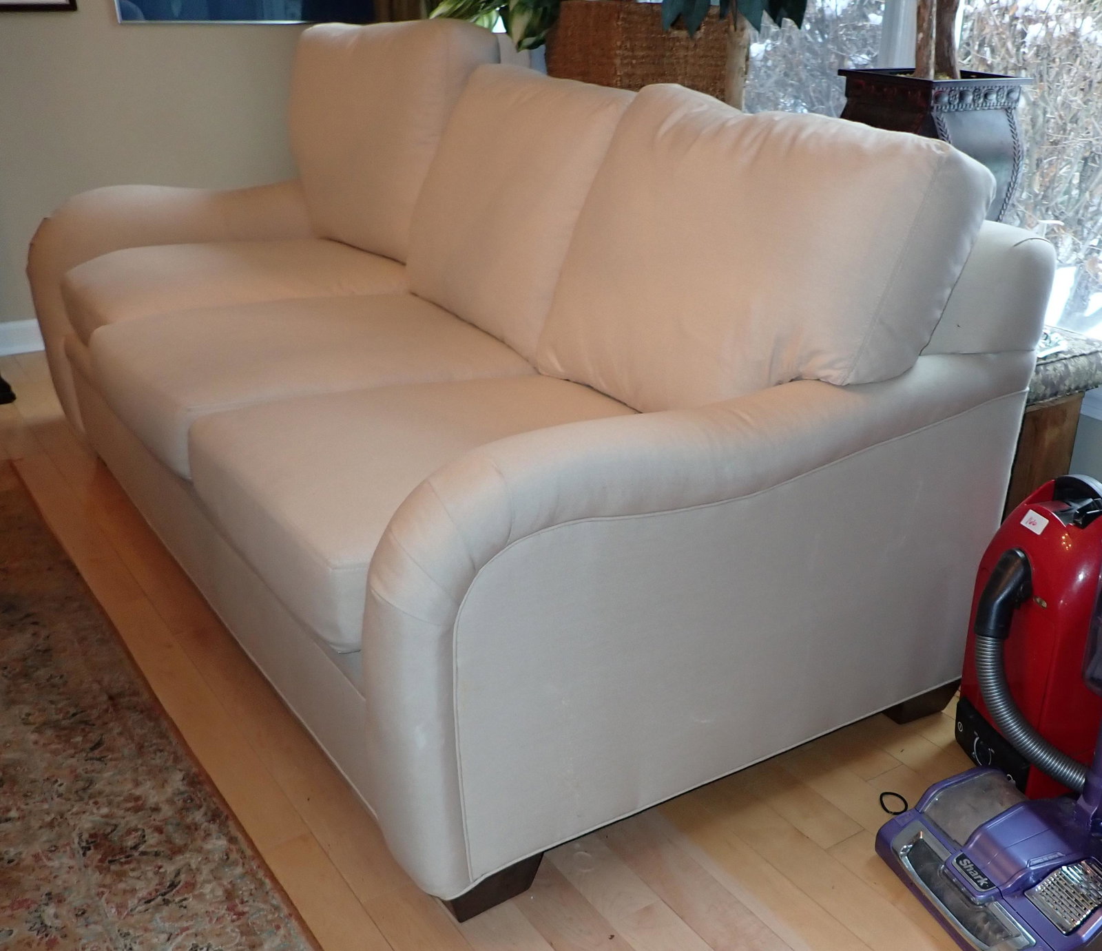 Drexel Heritage Sofa: Approx 40" total depth and 82" long