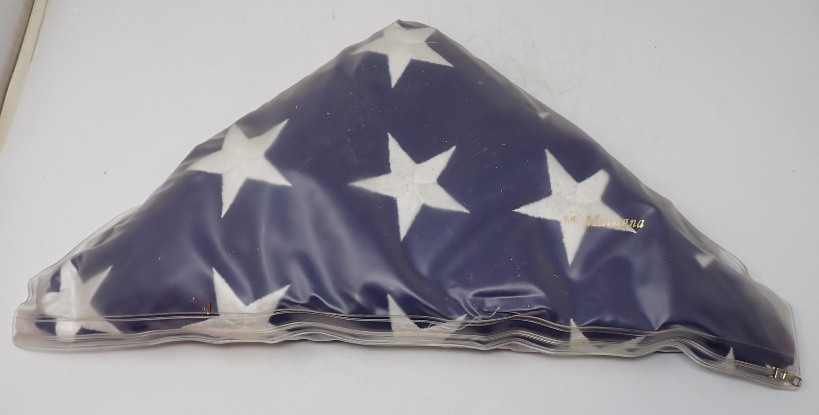 Folded American Flag: Folded and in plastic