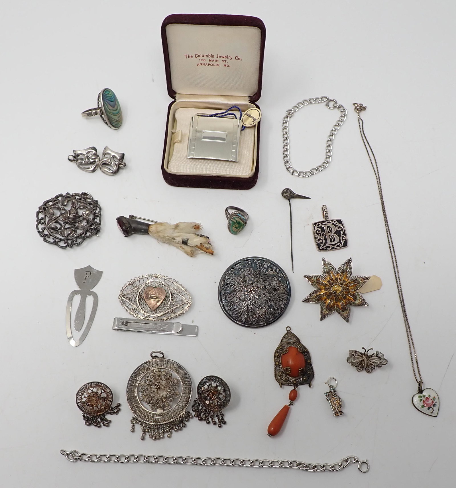 Sterling Silver Jewelry Belt Buckle Pins: Getting all pictured