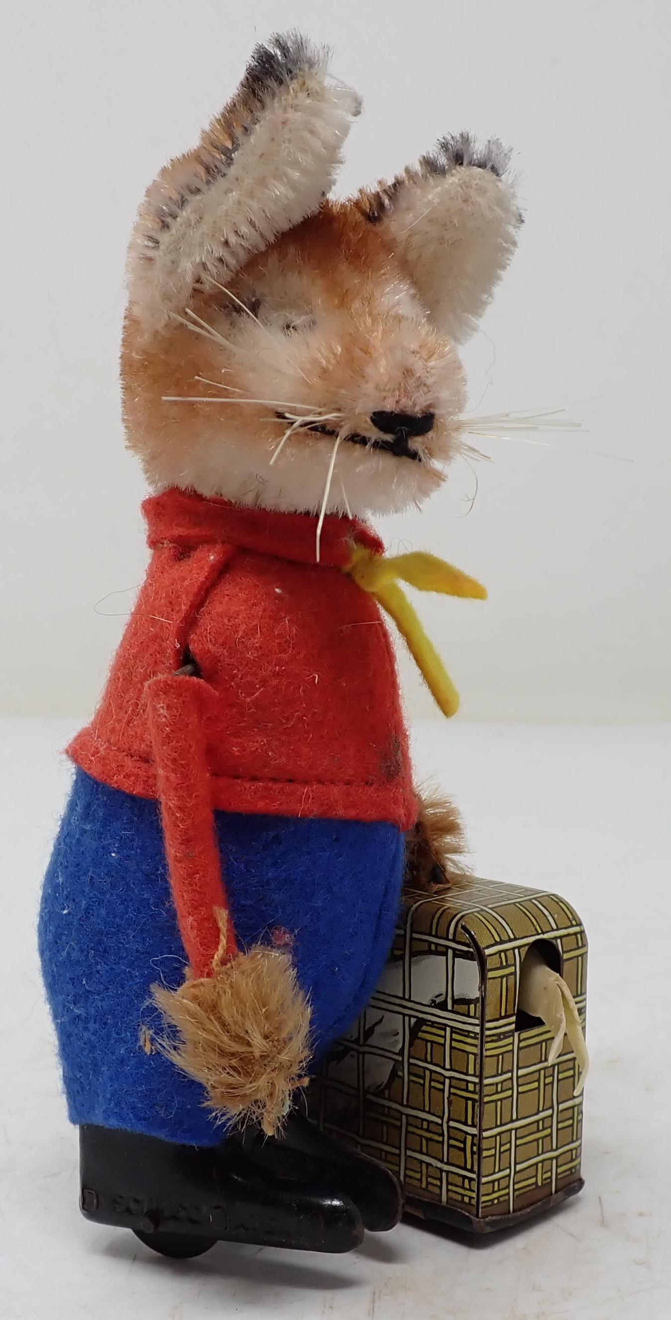 Schuco German Wind Up Fox Toy: Approx 5 1/2" tall