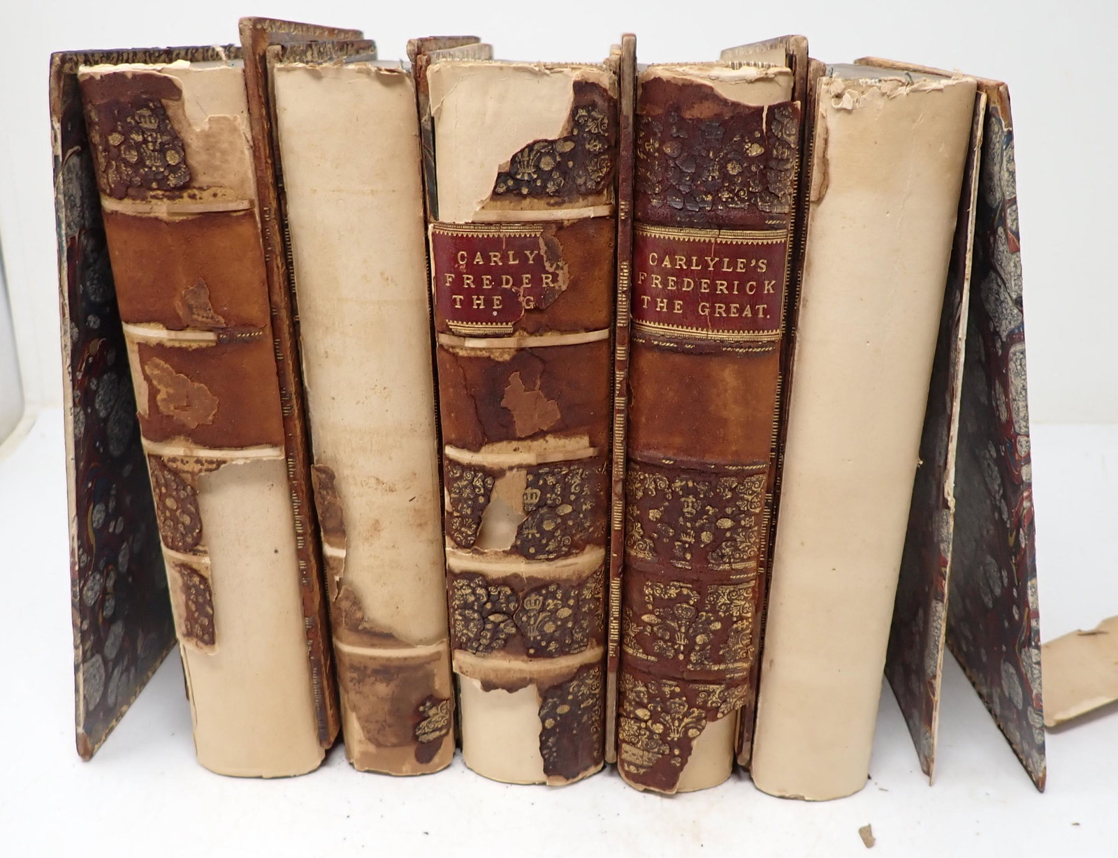 1859 Frederick The Great Books 5 Volumes: Volumes 1,2,4,5,& 6