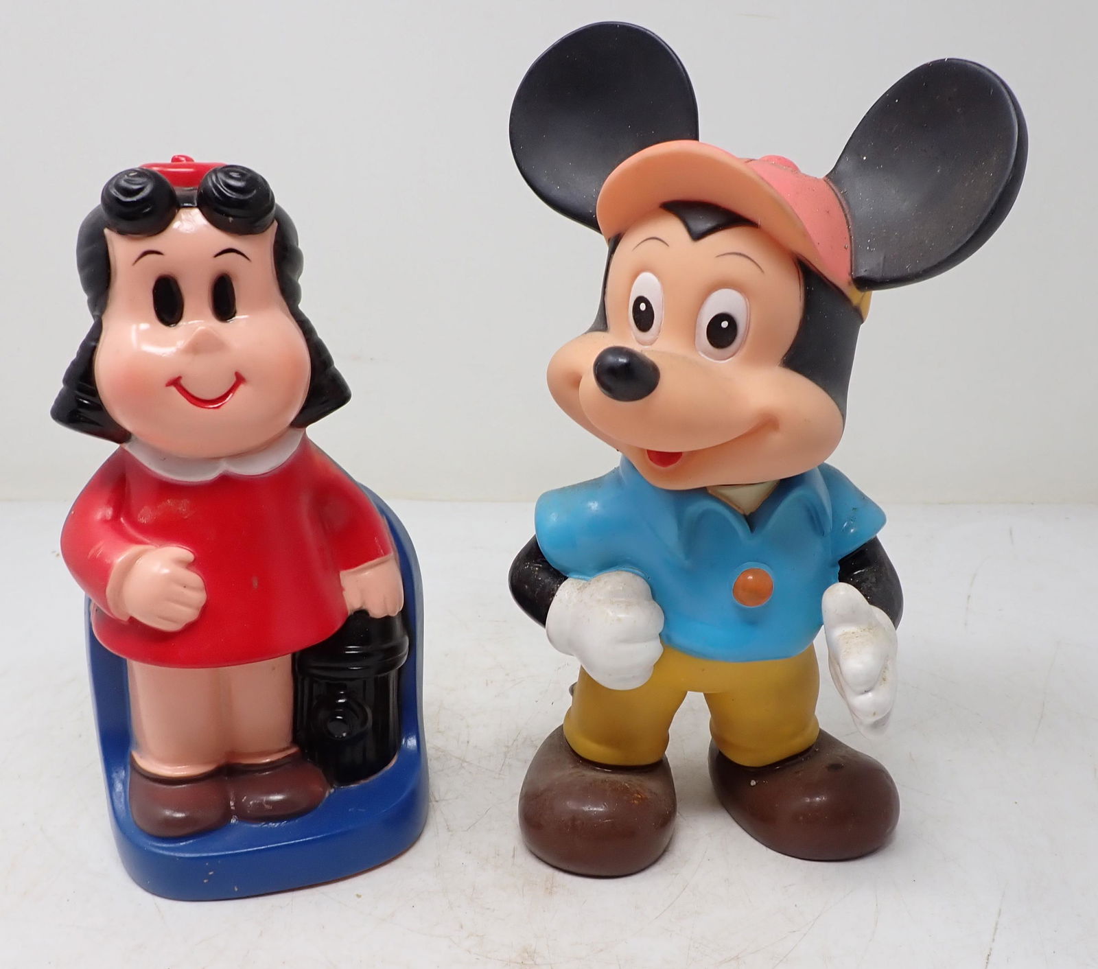 Mickey Mouse Squeeze Toy & Bank: Mickey is approx 9" tall