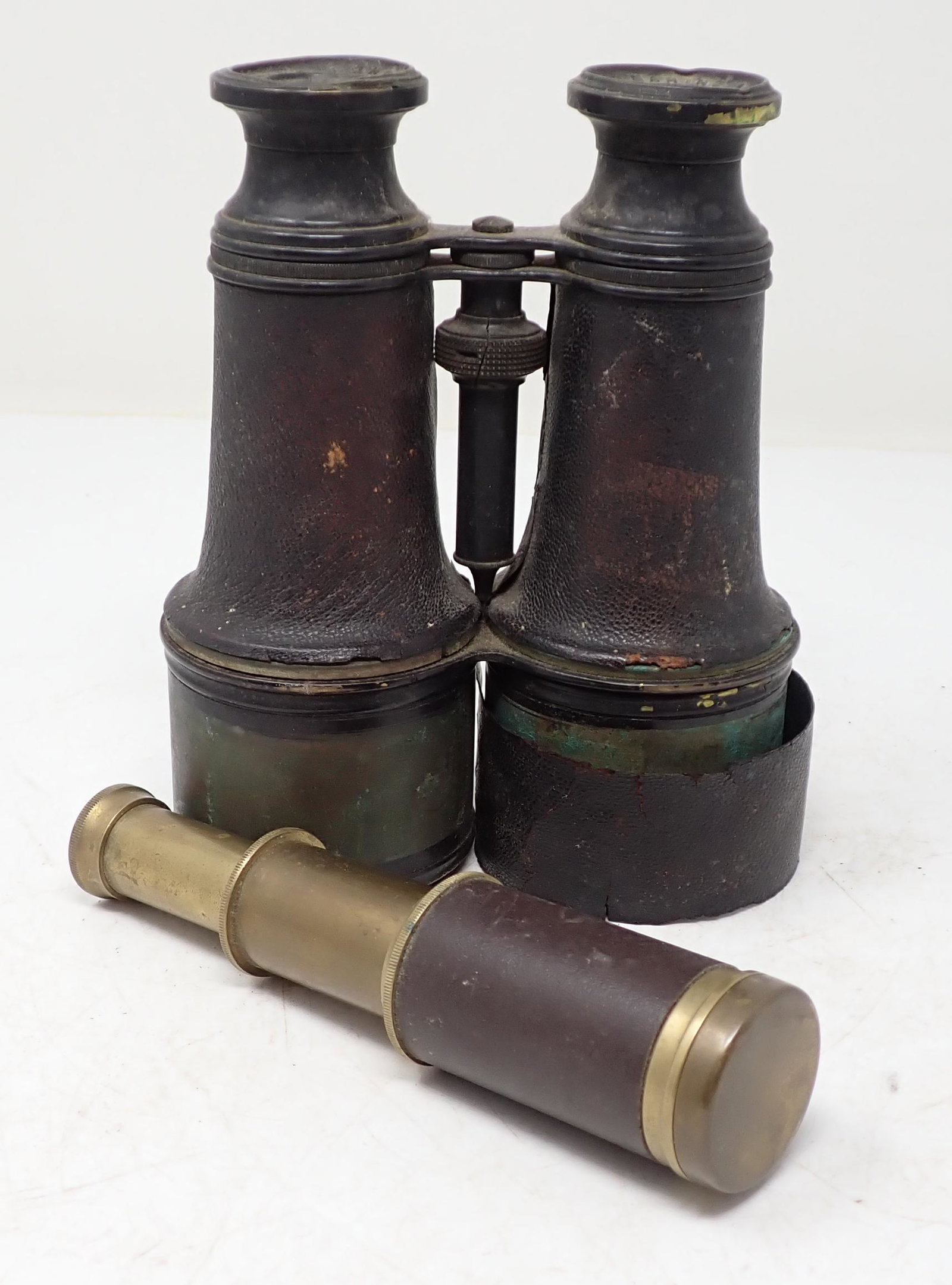 US Marine Day Night Binoculars & Telescope: Telescope is approx 1 3/8" in diameter and 6 1/2" long