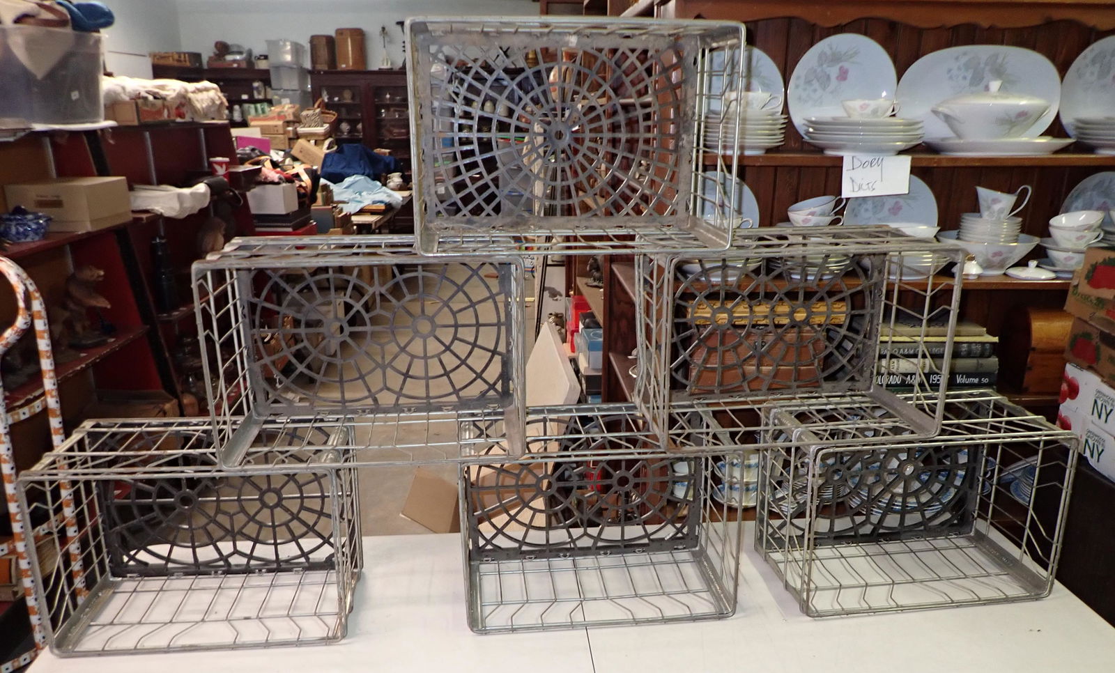 1977 Tuscan 1986 Krauszers Wire Milk Crates: Getting mixed lot of 6 wire milk crates