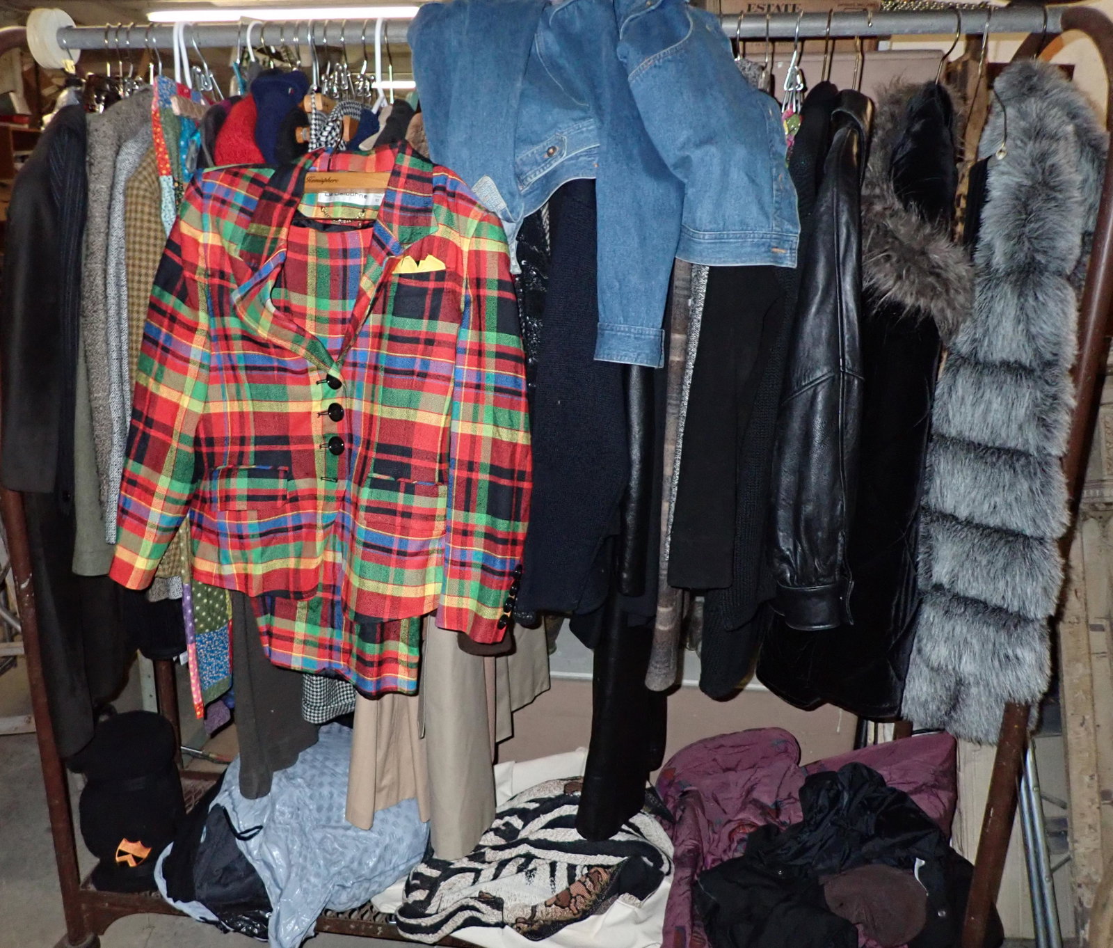 Lot of Dresses Coats Misc Clothing: Getting all clothing pictured. Must take all. Rack not included