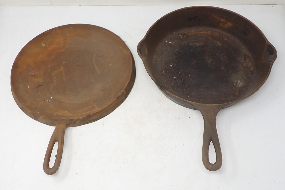 Erie No 8 Skillet Wagner Griddle: Getting both