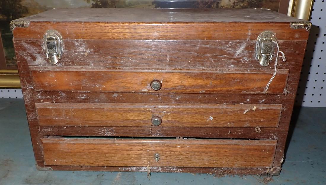 Machinist Chest: Approx 10" x 21 1/2" x 13 1/4" tall