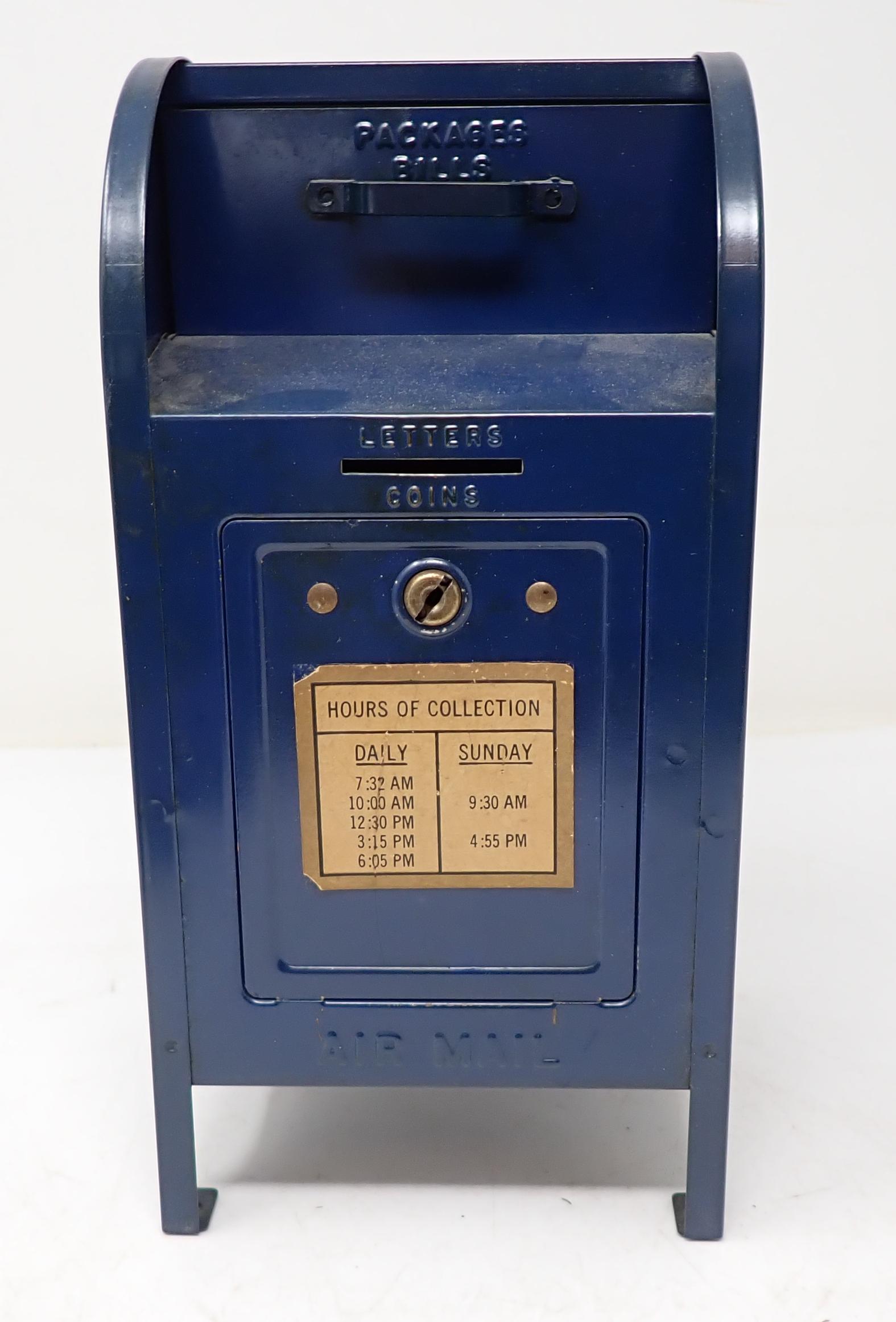 Brumberger US Mail Mailbox Bank: Approx 4 3/4" x 4 5/8" x 9" tall