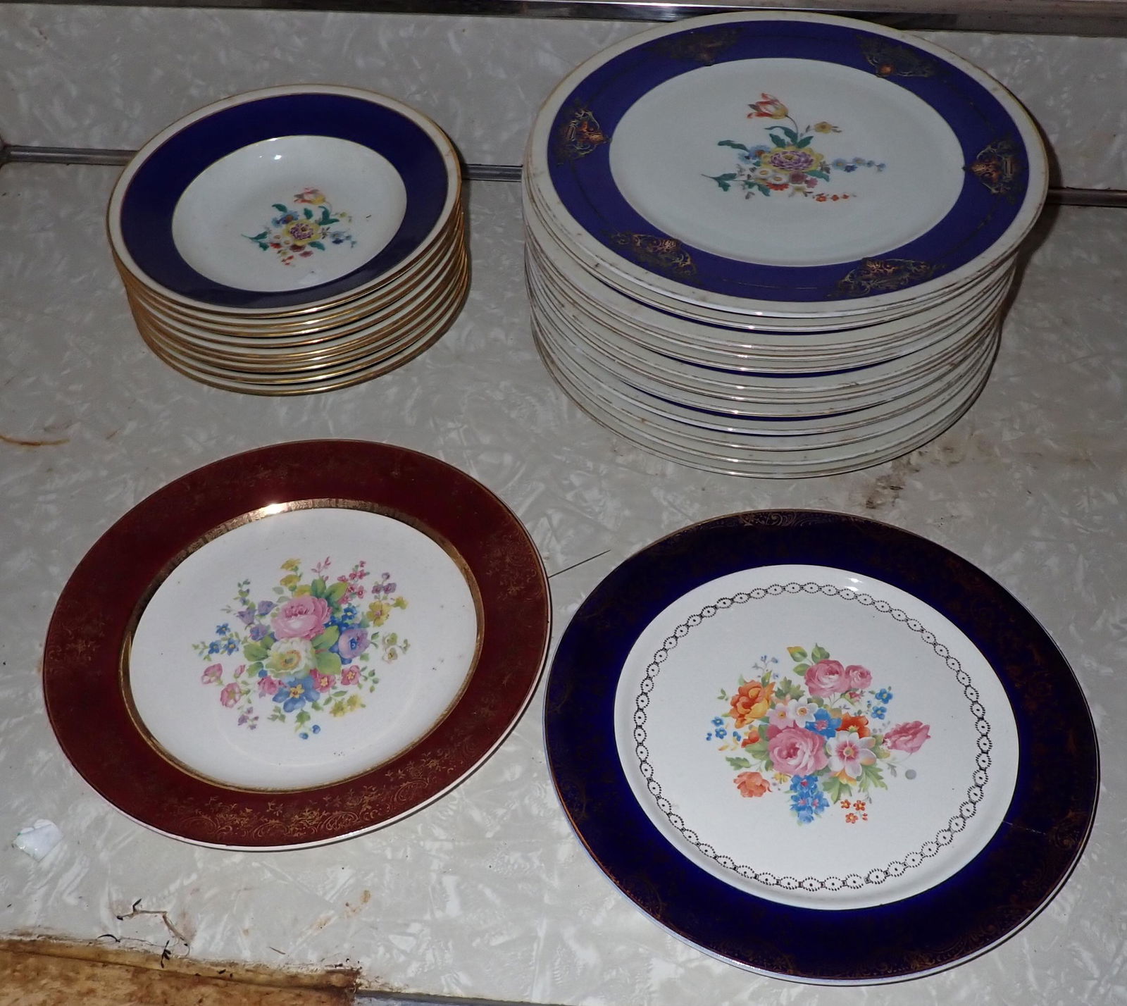 Old Knight Hood China Plates Bowls (1 of 4)