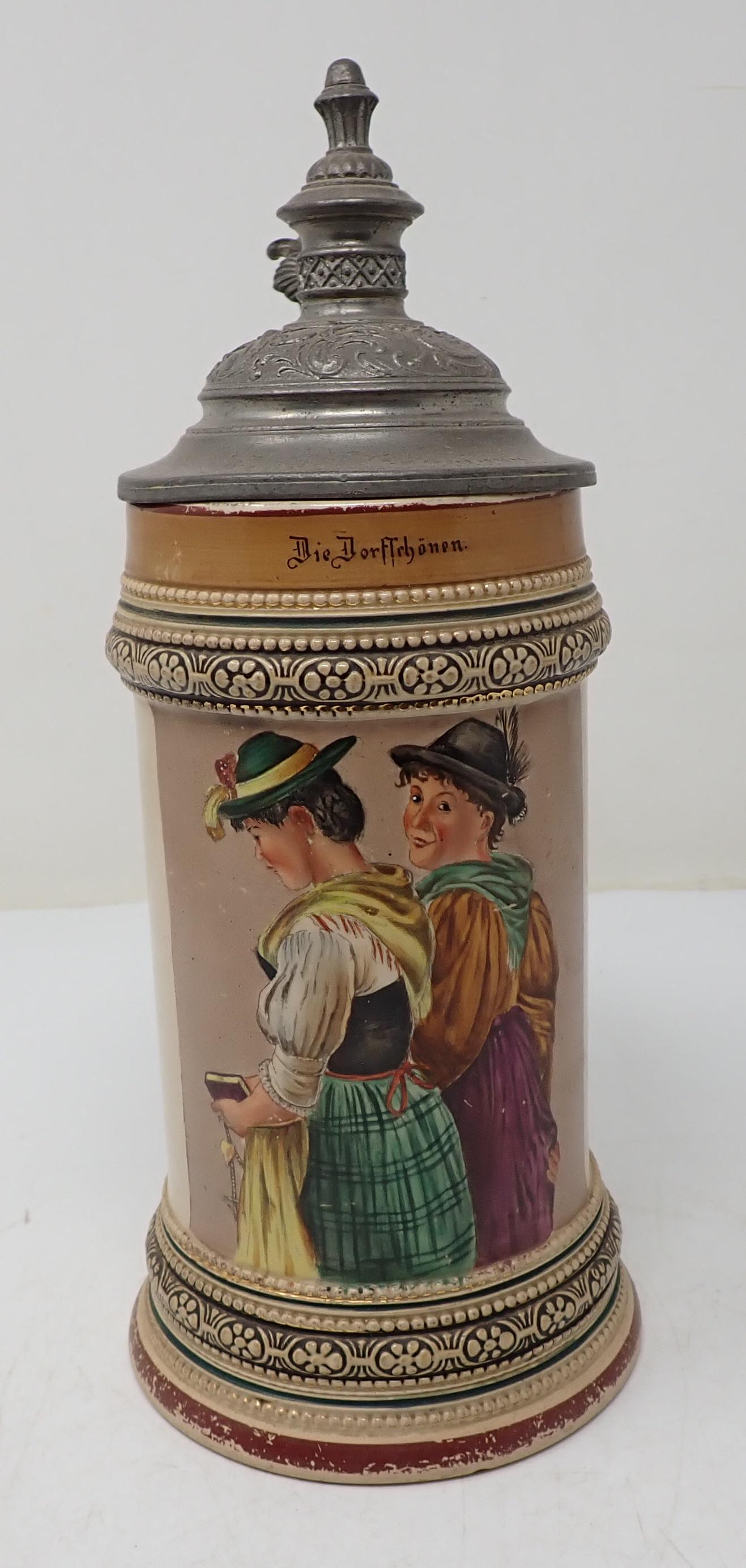 German Lidded Stein (1 of 6)