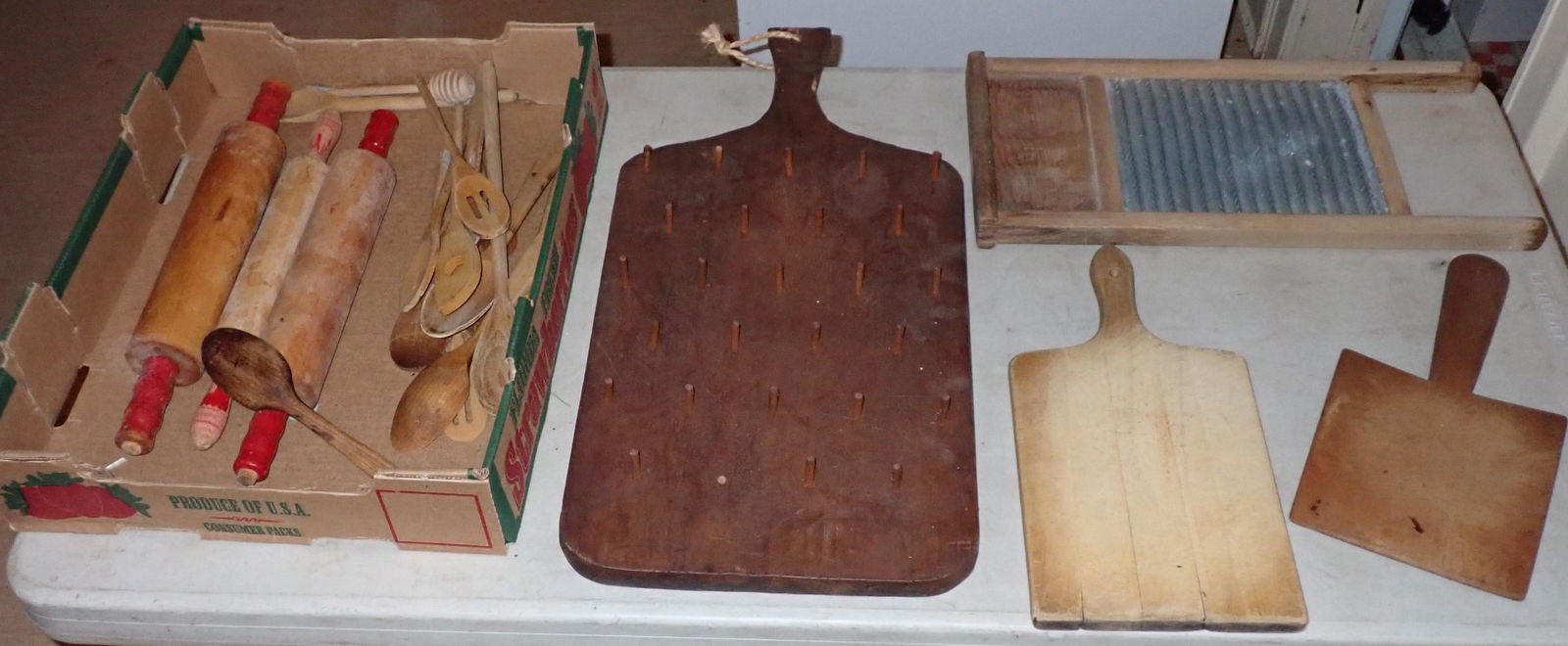 Cutting Boards Rolling Pins Washboard: Getting all on table