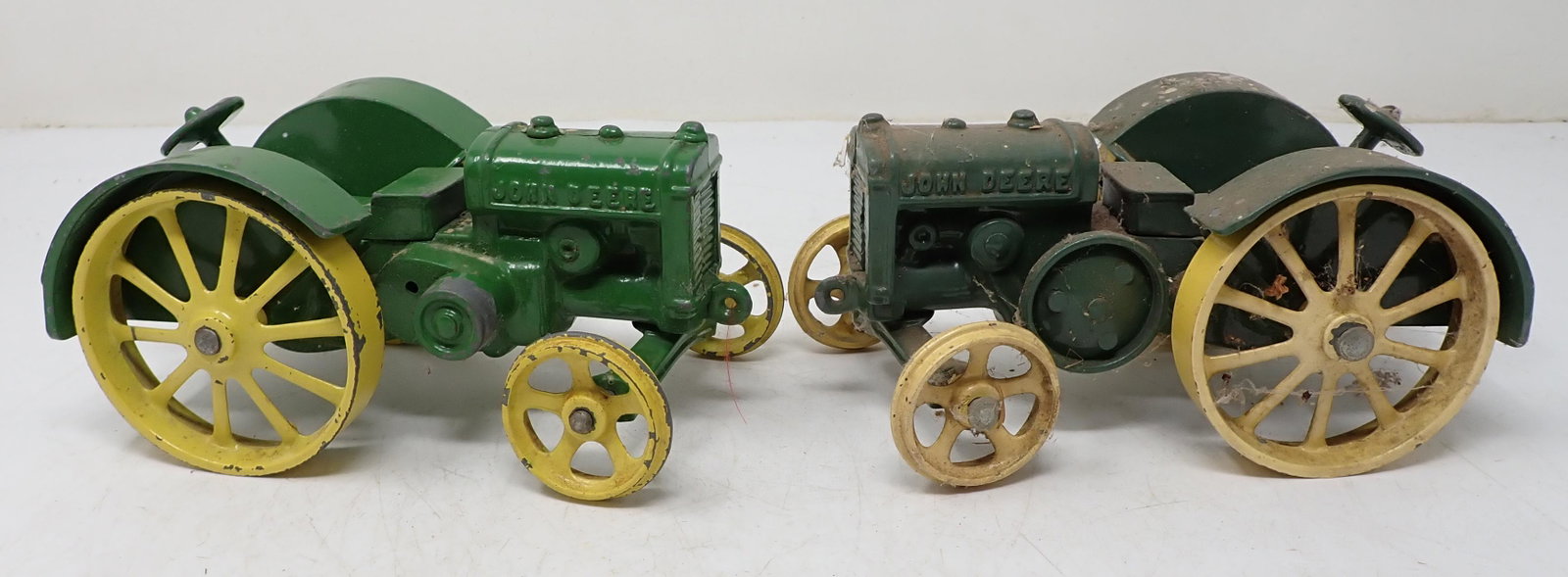 John Deere Farm Tractor Toys: Approx 6" long