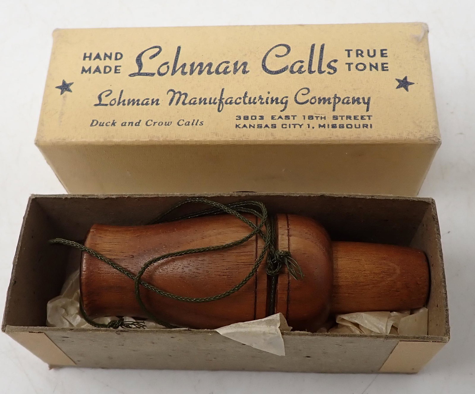 Lohman No 103 Duck Call in Box: Duck call