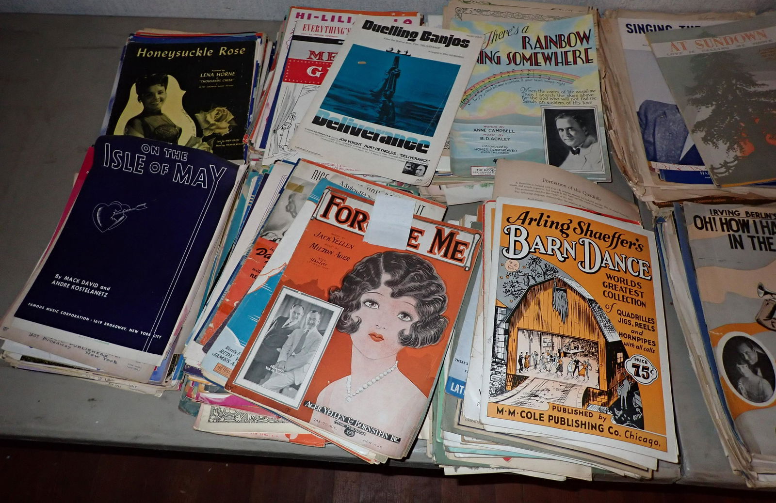 Table Contents of Sheet Music (1 of 8)