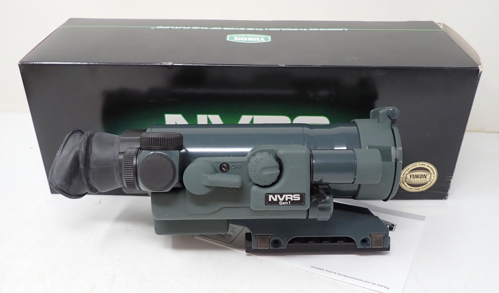Yukon Night Vision Rifle Scope NVRS 1.5x42: NVRS 1.5x42 , titanium. Looks like it was never used.