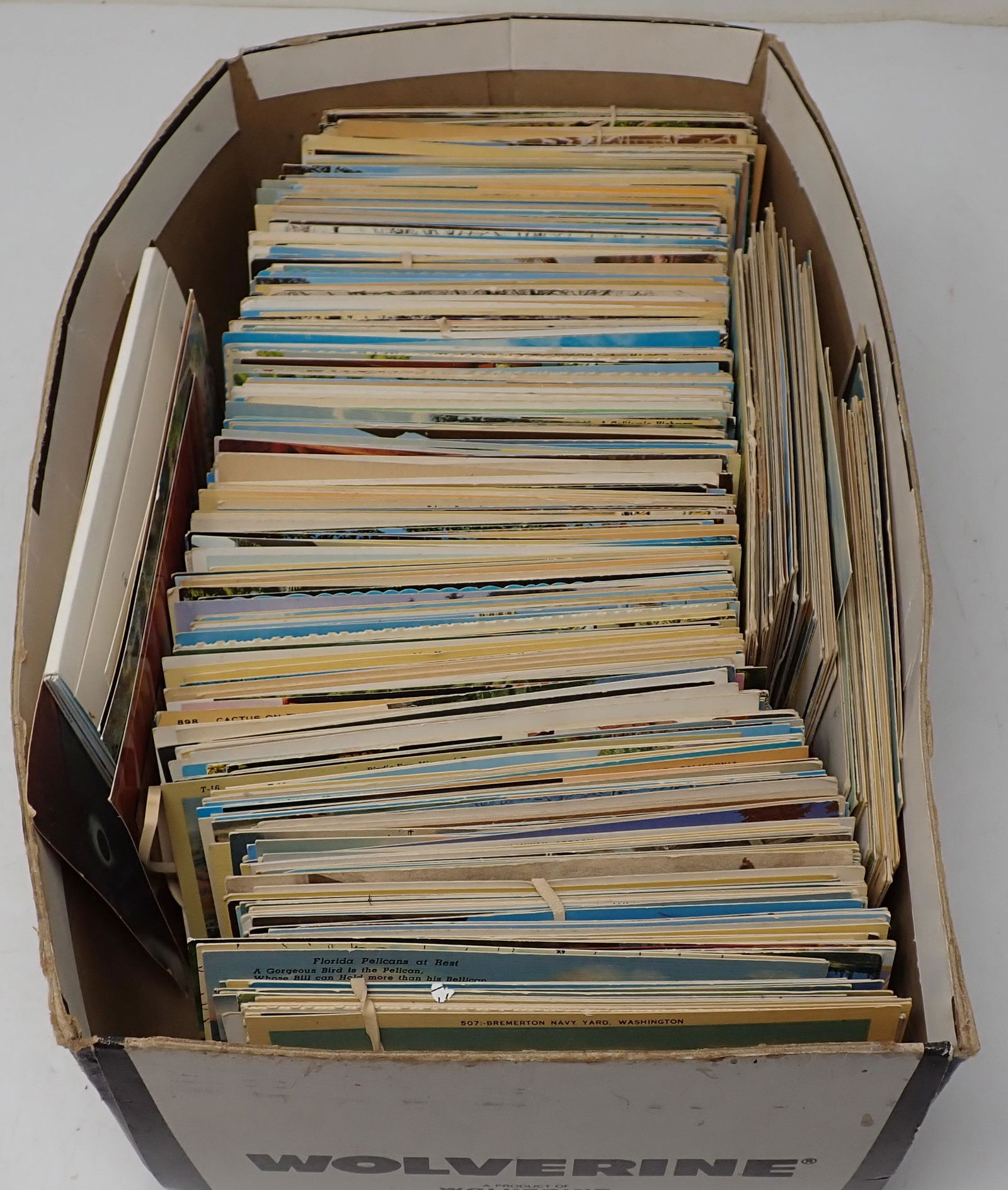Shoebox Filled with Unassorted Postcards (1 of 6)