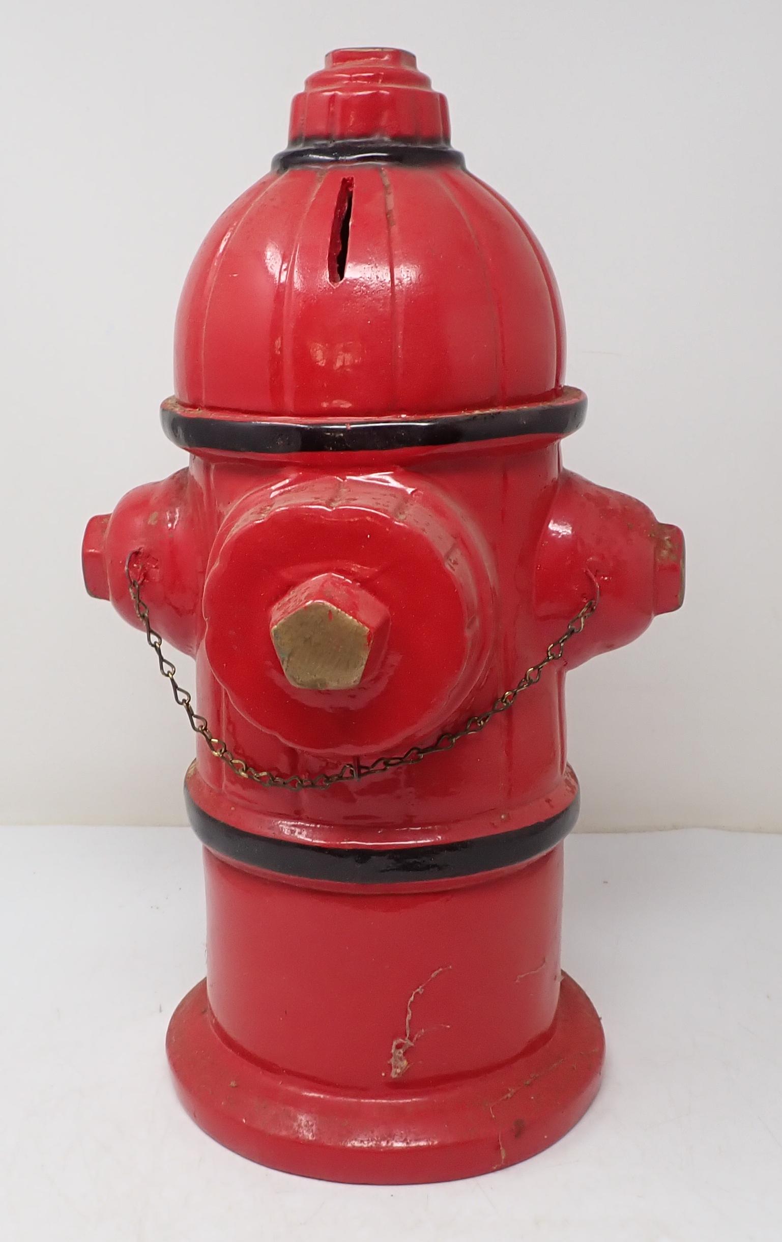 Chalkware Fire Hydrant Bank (1 of 2)