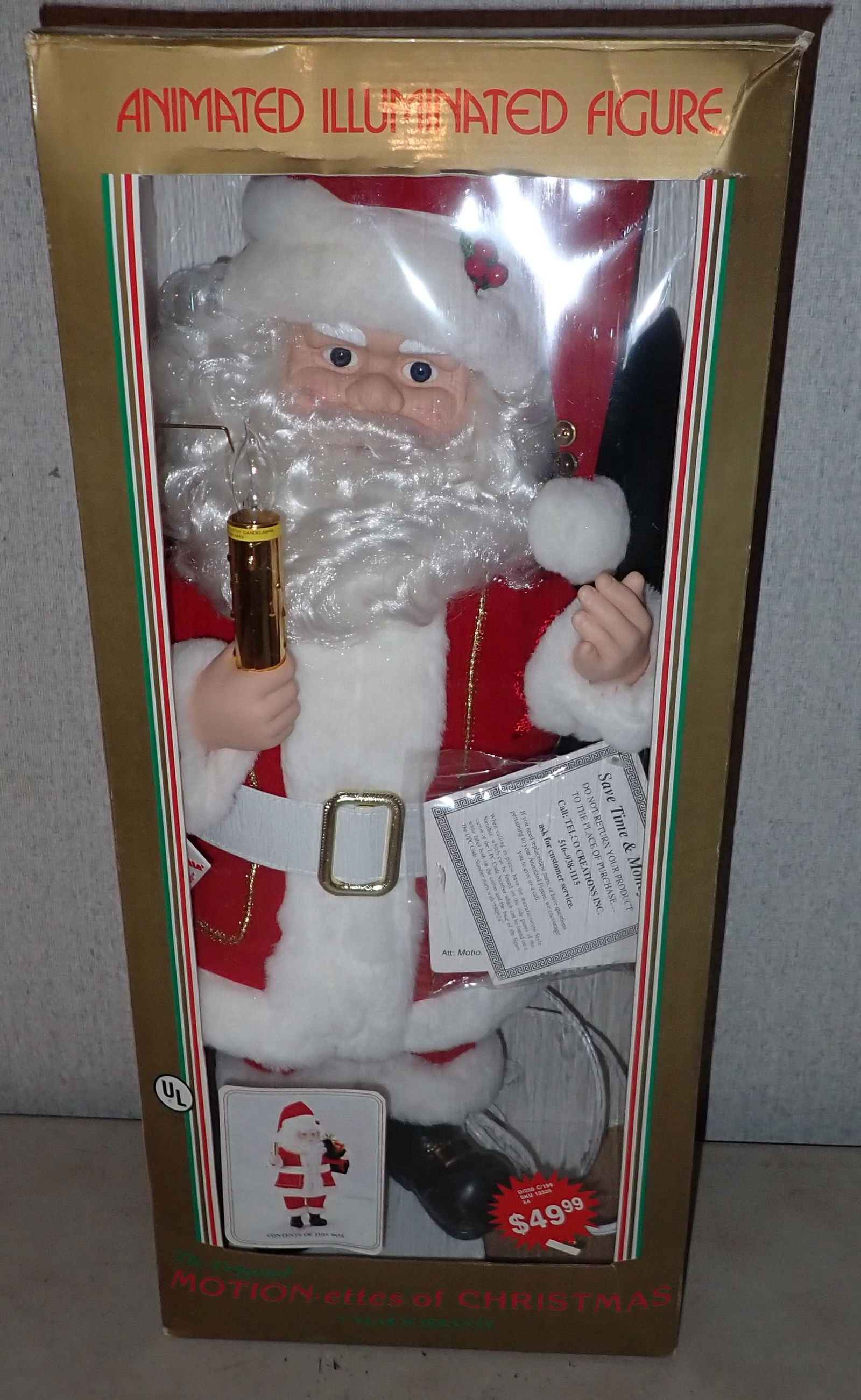 Animated Illuminated Santa Claus (1 of 1)