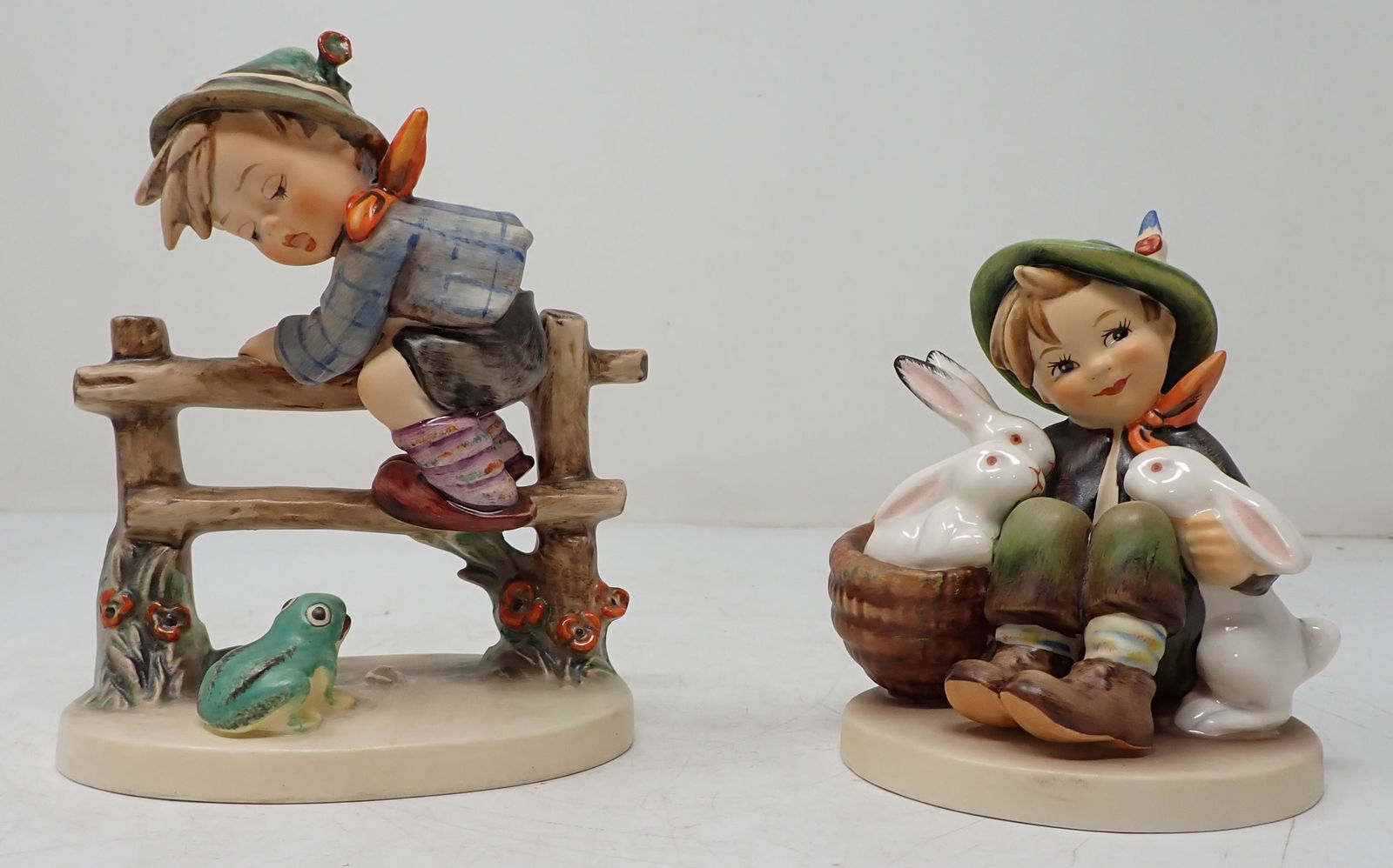 Goebel Hummels w/ Frog & Rabbits: Tallest is apprx 6"