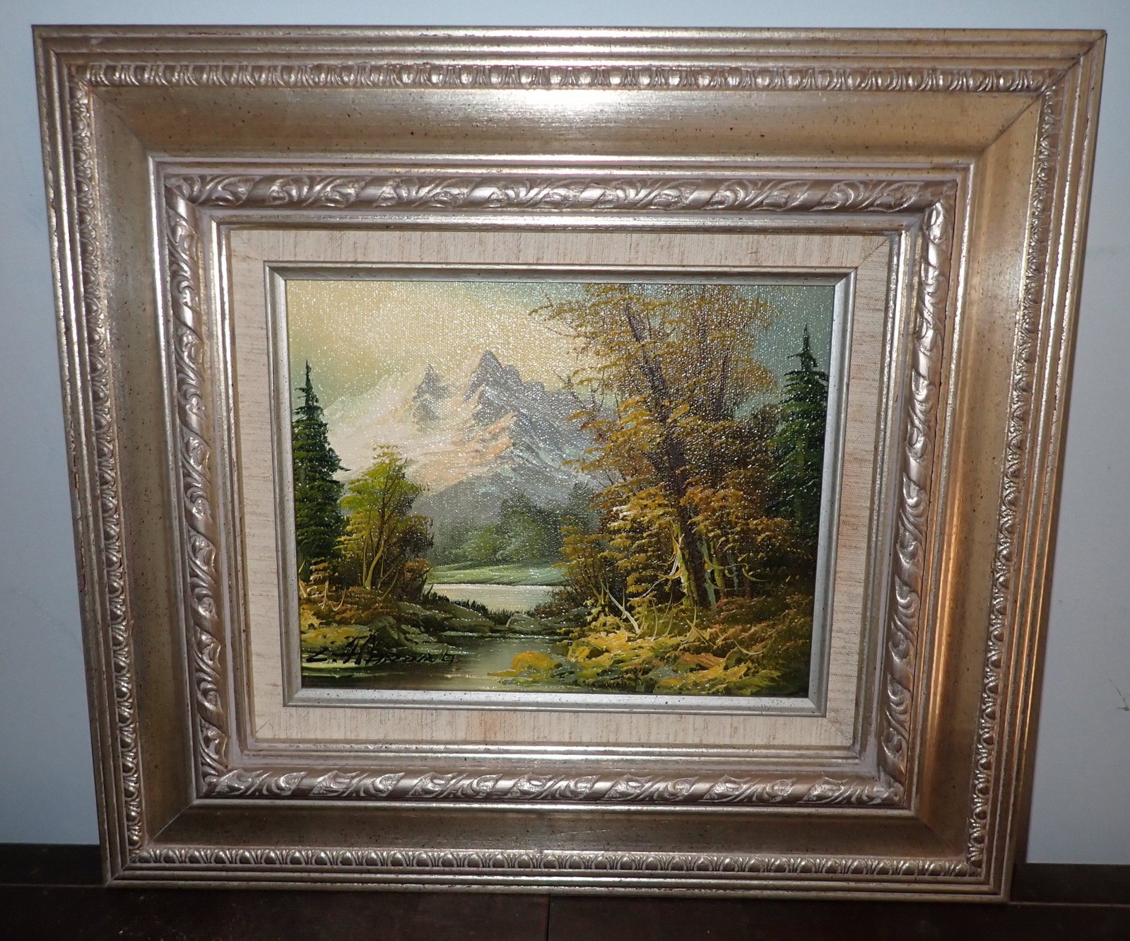 L Harding Oil on Canvas: Apprx 15 1/2" x 18"