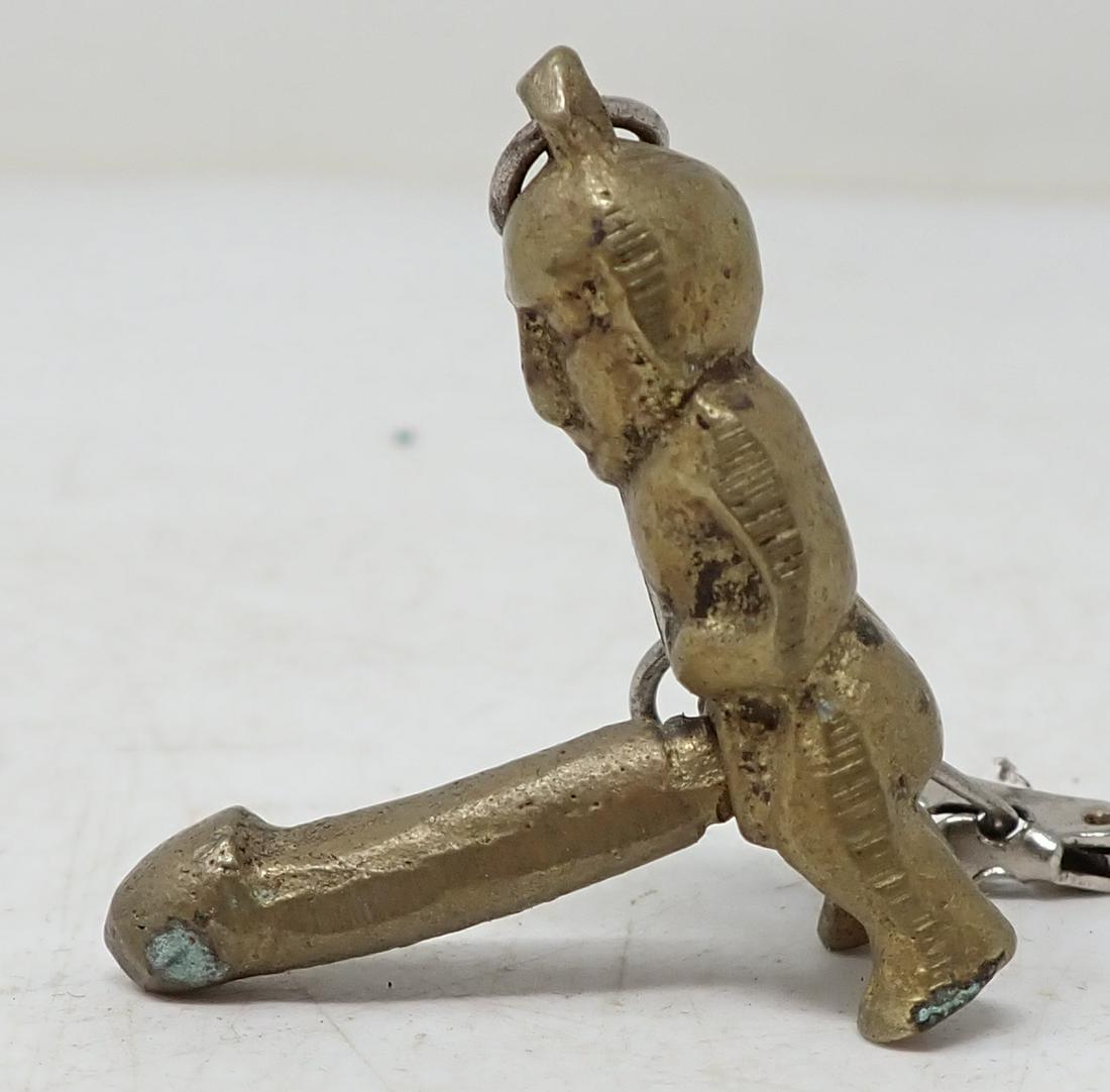Brass Keychain: Approx 1 3/8" tall