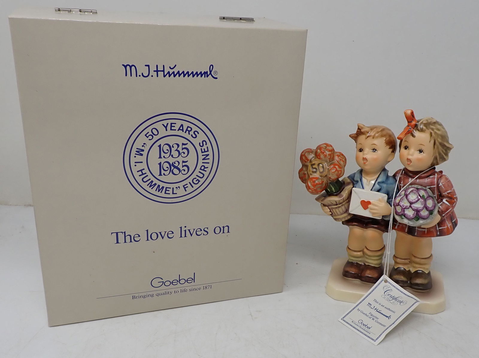 Goebel Hummel Love Lives On: Approx 6 1/2" tall