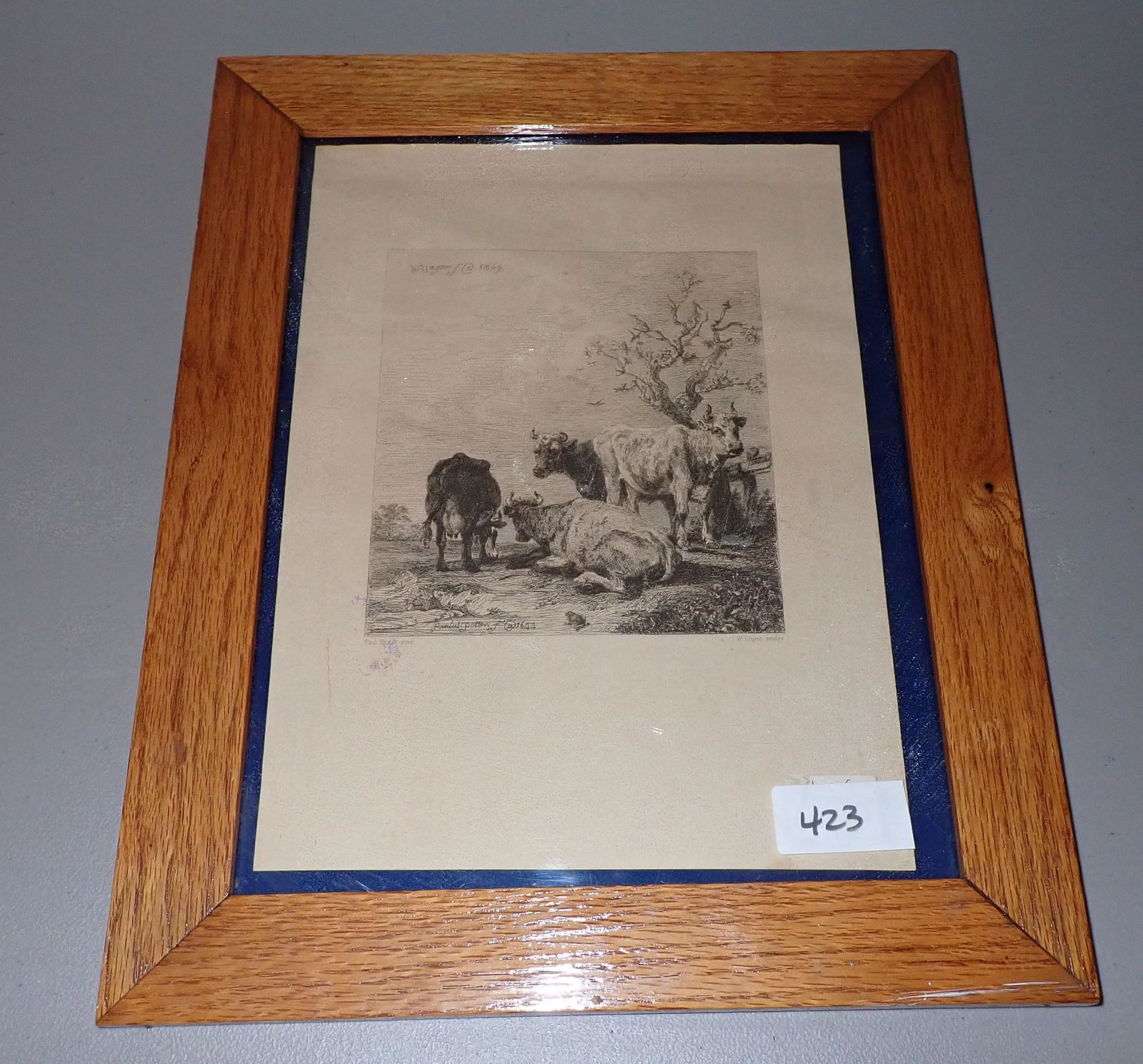 Paul Potter W. Unger 1869 Litho (1 of 6)