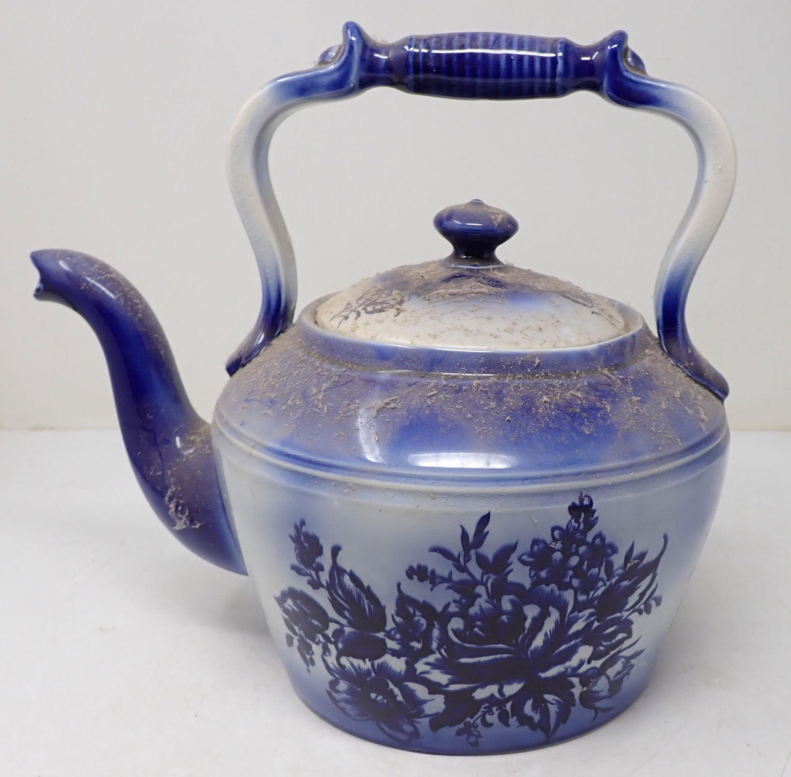 Flow Blue Teapot (1 of 3)