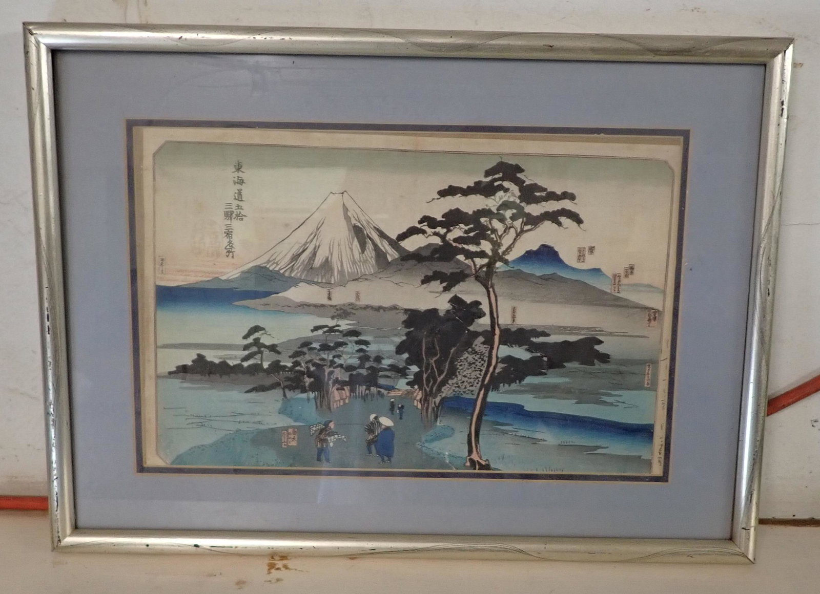Kuwana Hiroshige Ando Wood Block Print: Approx 14 1/4" x 19 1/2"