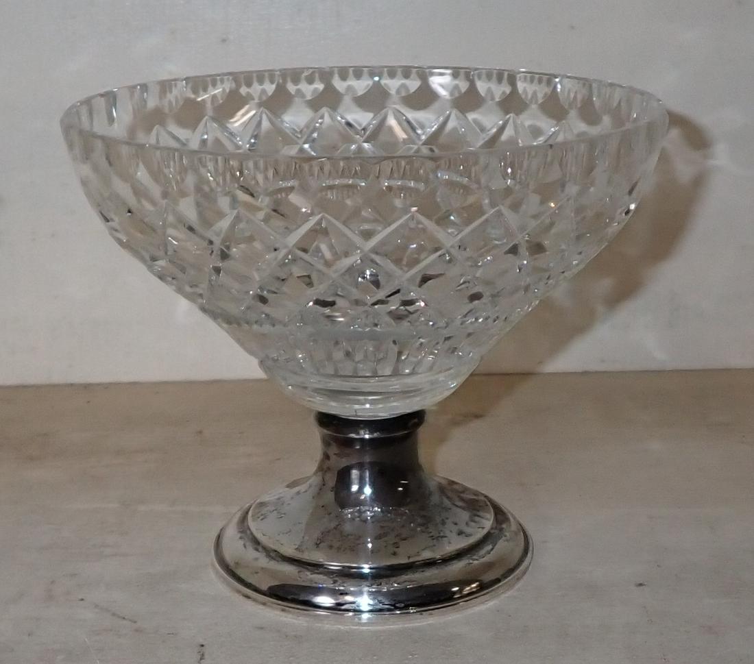 Hawkes Crystal Compote w/ Sterling Silver Base (1 of 2)