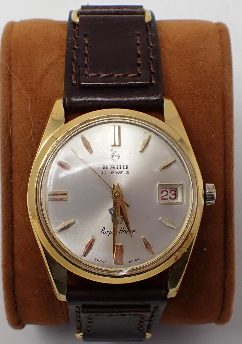 Vintage Rado Purple Horse Mens Watch (1 of 2)