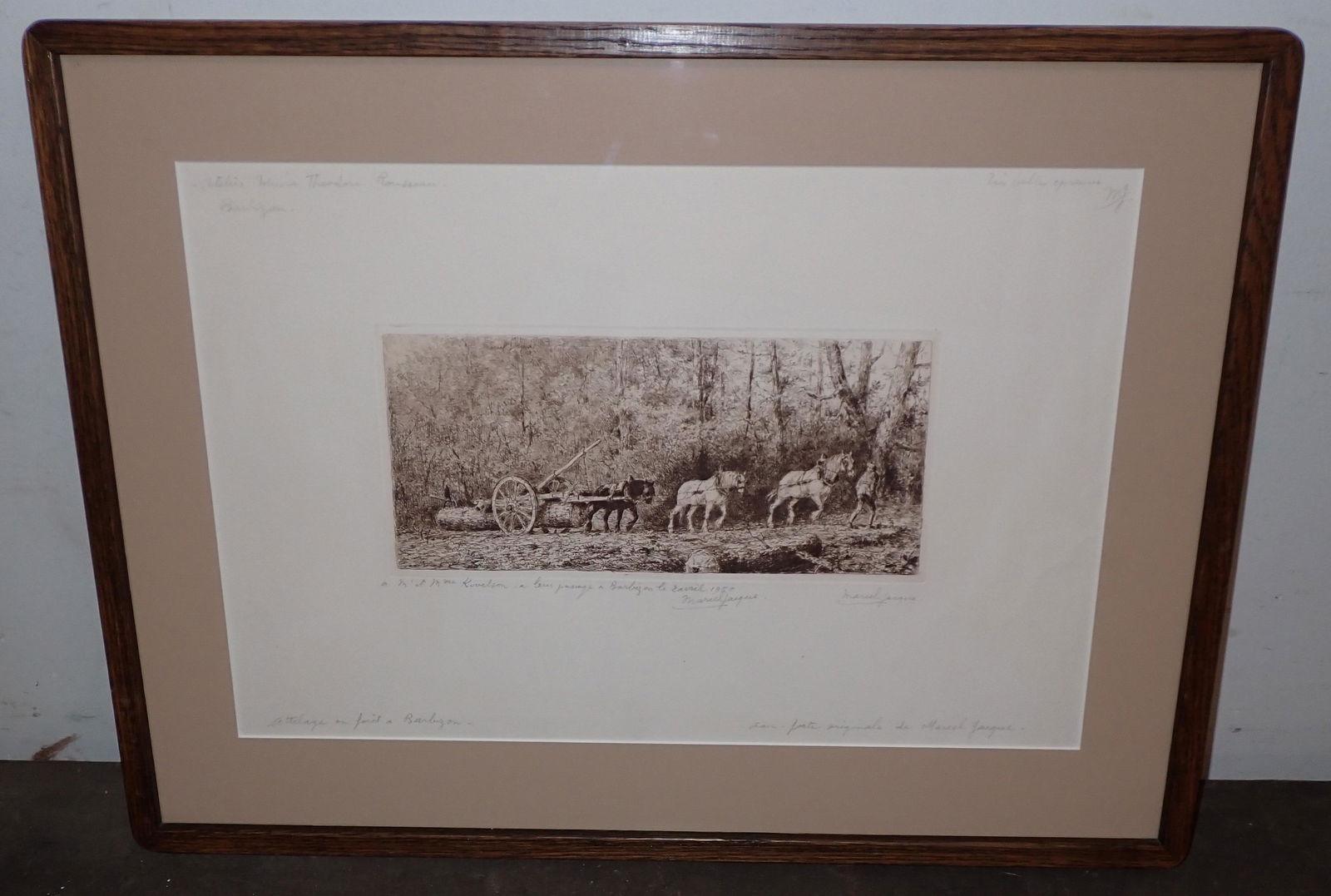 Marcel Jacque Signed Etching (1 of 10)