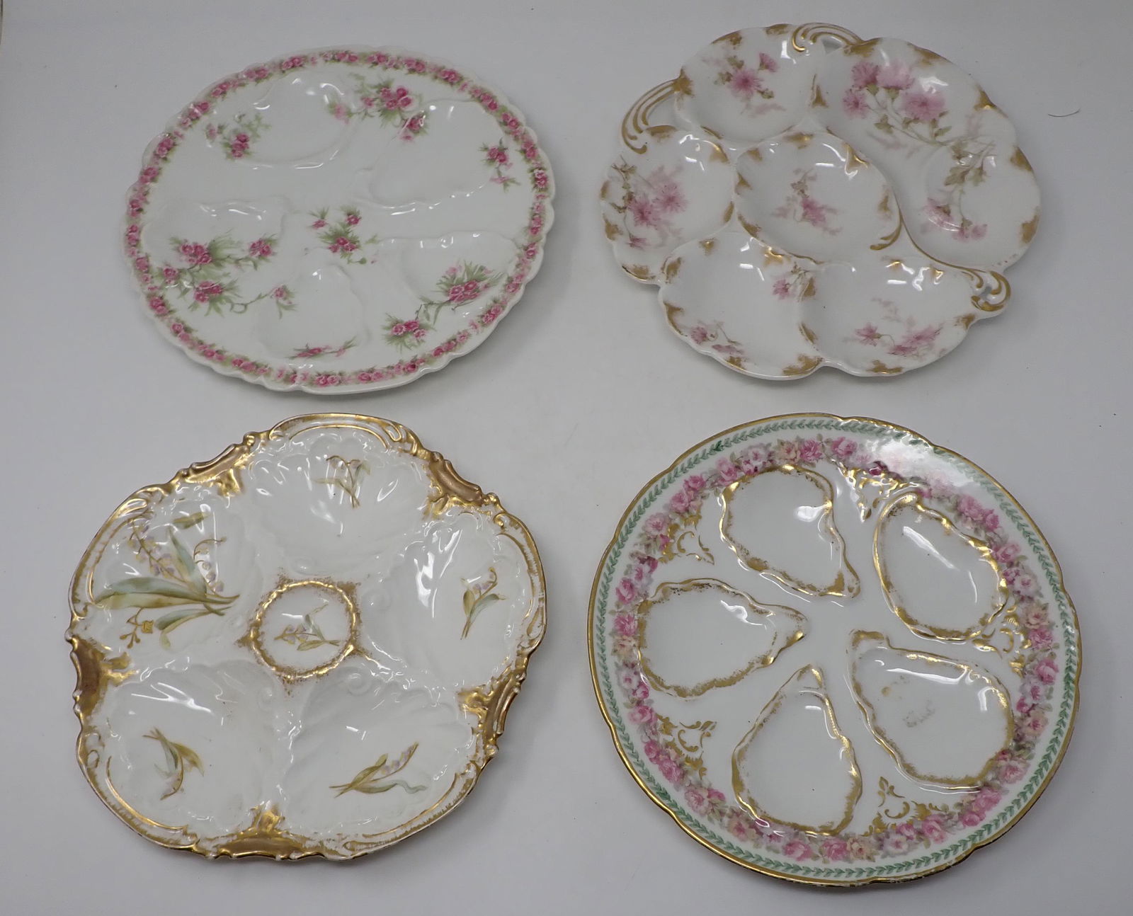 4 Limoges Oyster Plates (1 of 7)