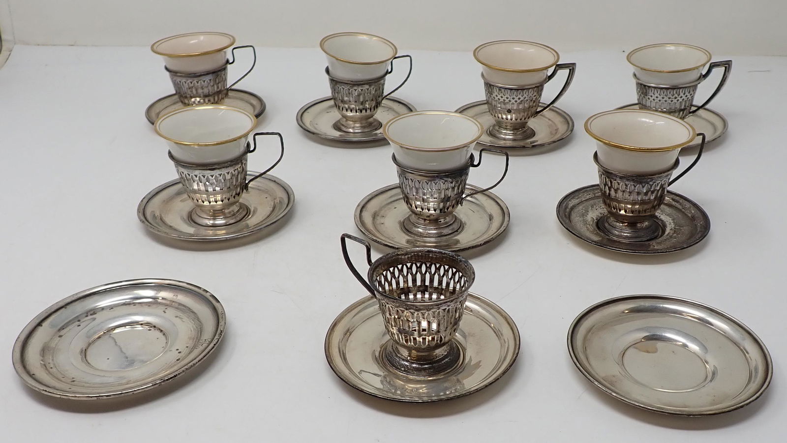 Cup Holders and Sterling Silver Saucers (1 of 5)