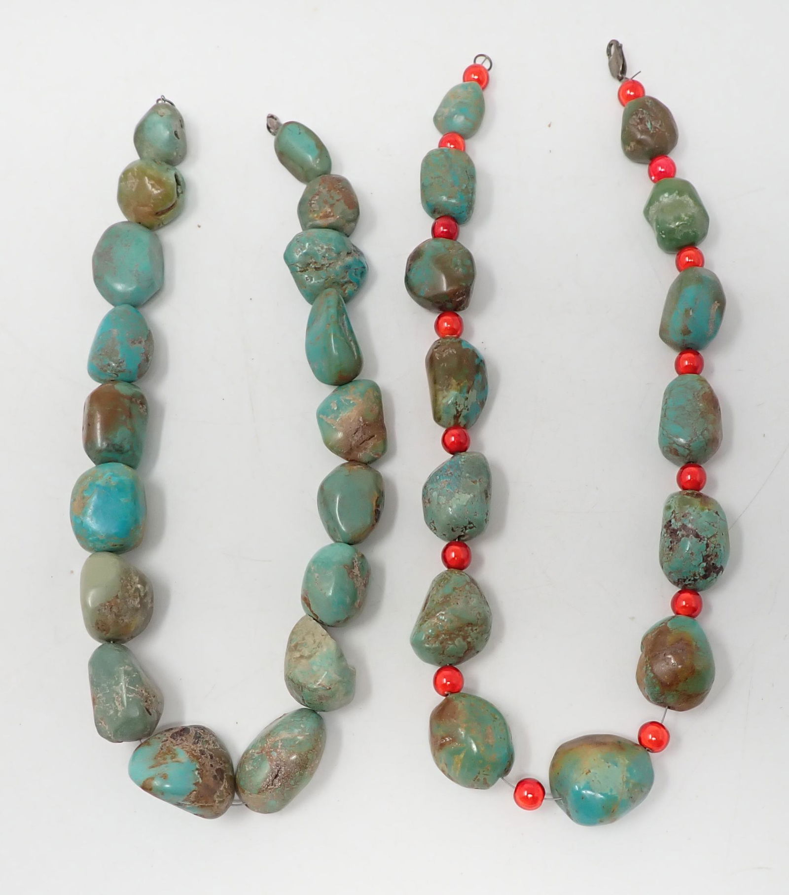 Two Chunky Turquoise Necklaces (1 of 4)