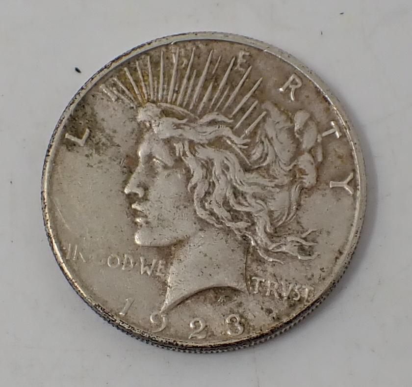 1923 Peace Silver Dollar: Silver dollar