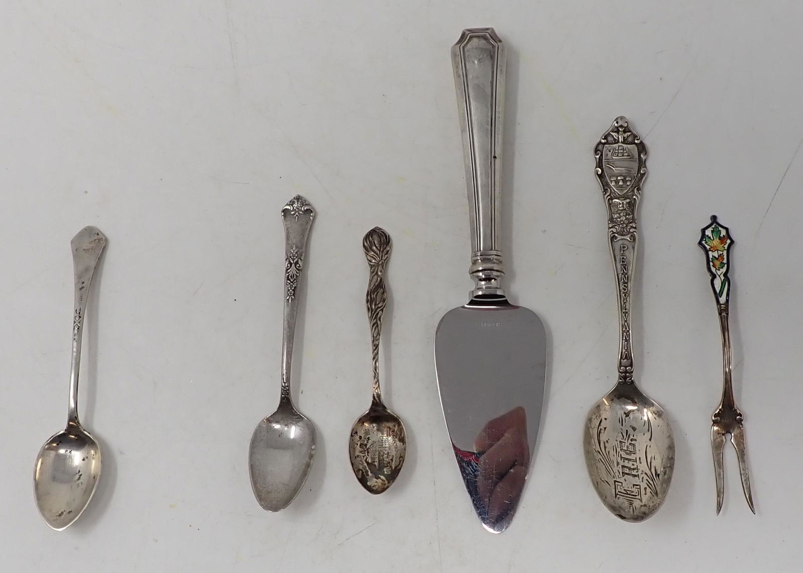 Sterling Silver Spoons Server Fork (1 of 6)