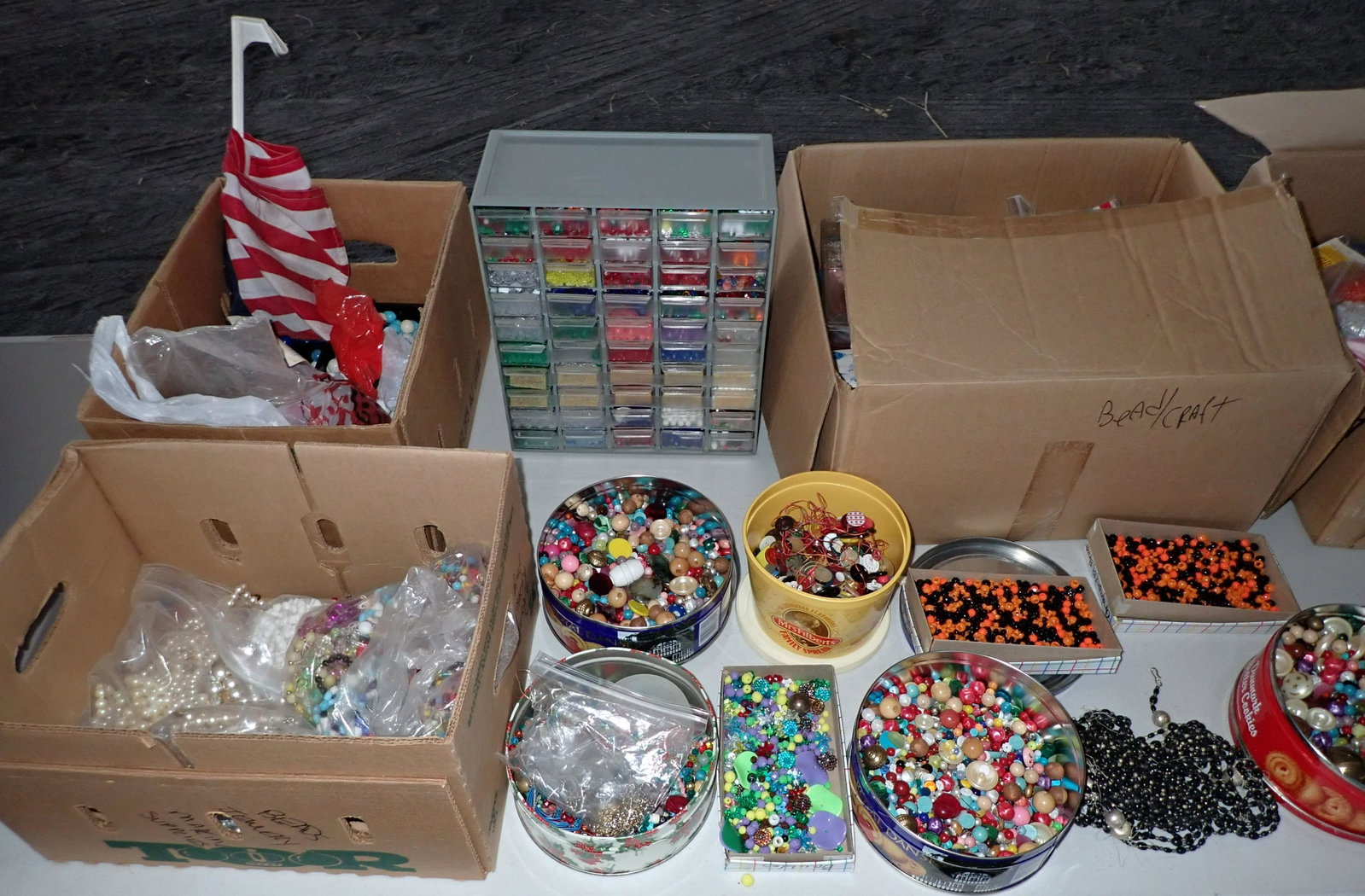 Boxes and Tins Full of Beads: Getting all pictured