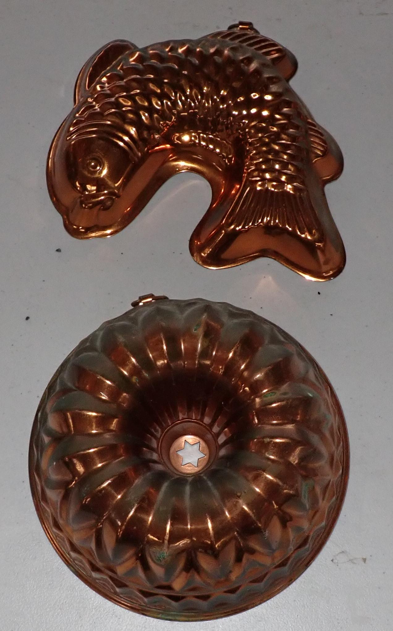 Copper Molds: Fish is apprx 9 1/4" long