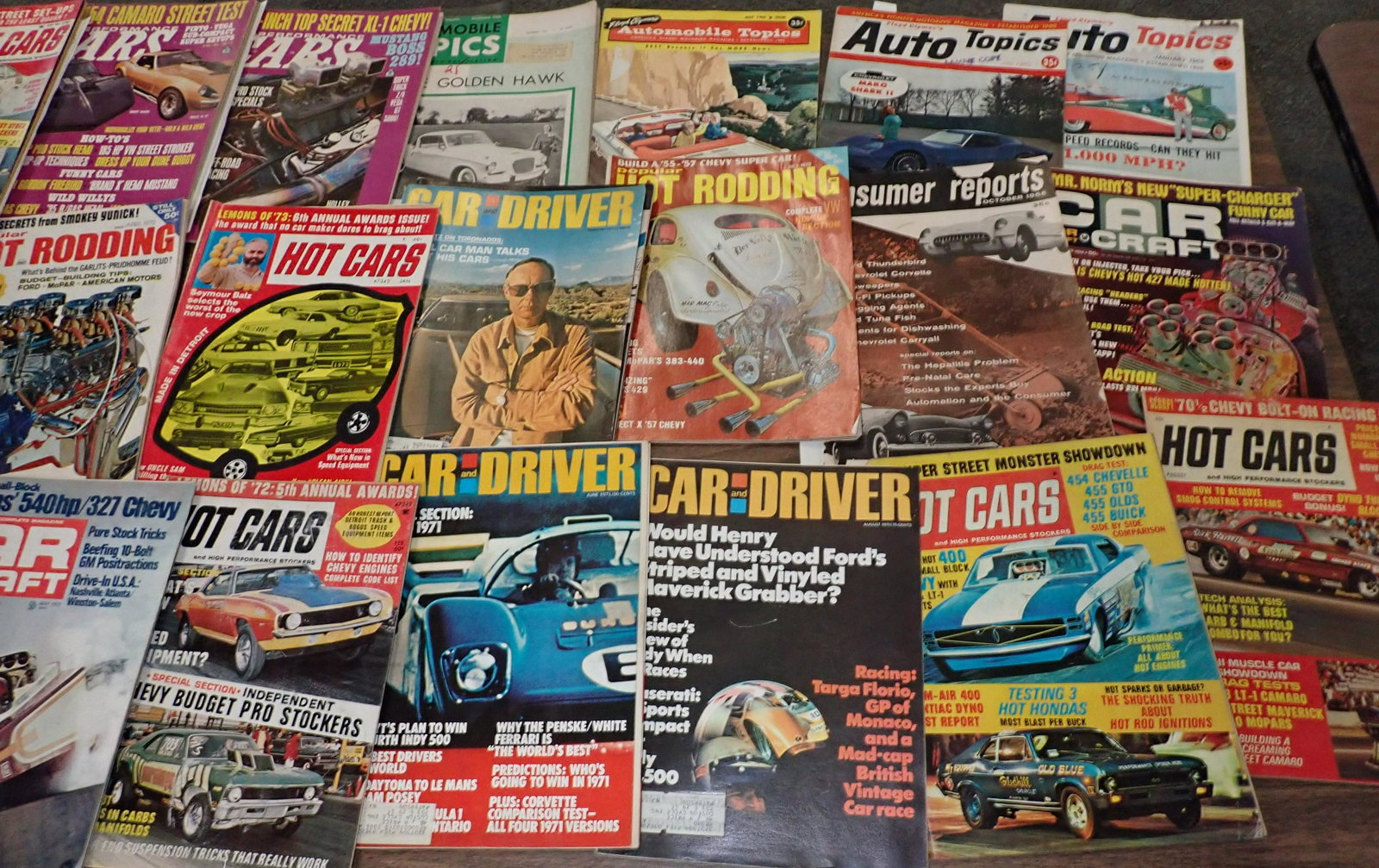Hot Cars Hot Rodding Misc Car Magazines: Getting all pictured