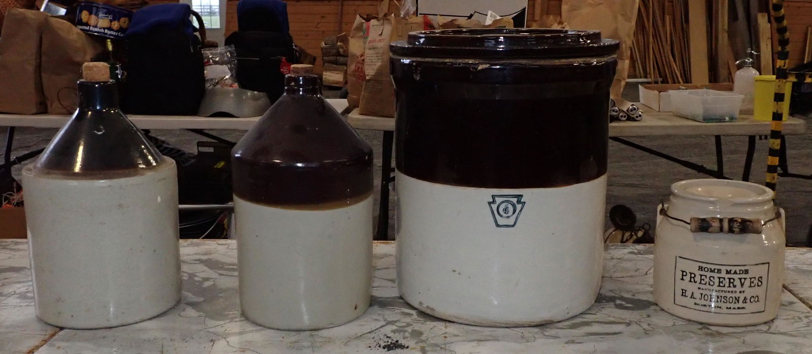 Stoneware Jugs Crock & Preserve Jar (1 of 4)