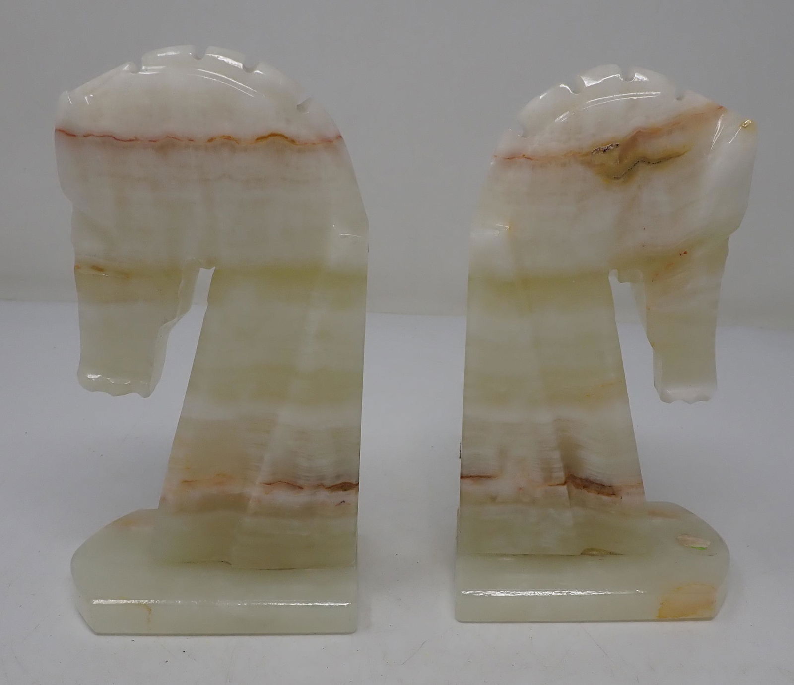 Marble Horse Bookends (1 of 2)