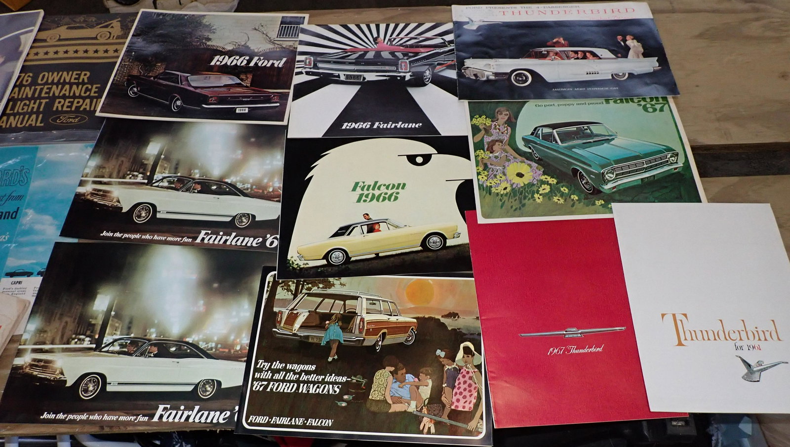 Ford Brochures Thunderbird Falcon & Manuals (1 of 9)