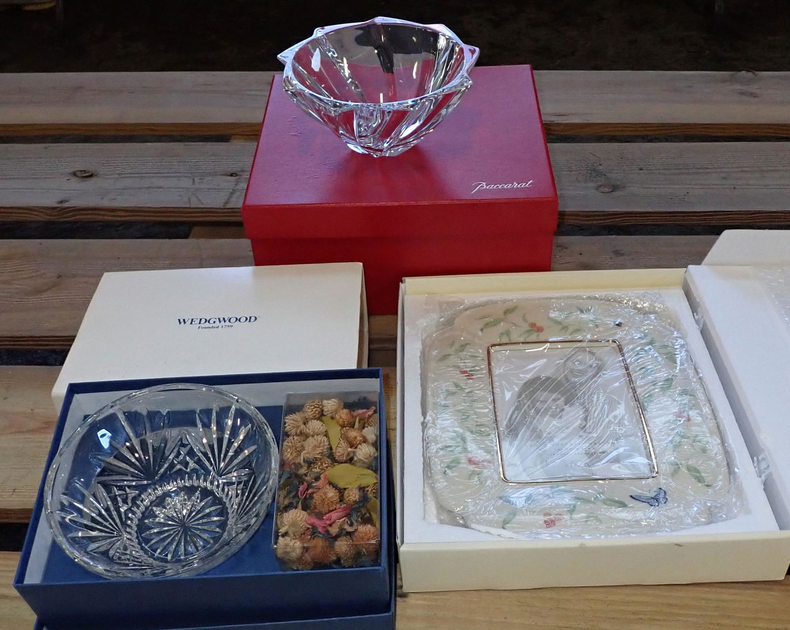 Wedgwood Baccarat Bowls Lenox Frame (1 of 3)