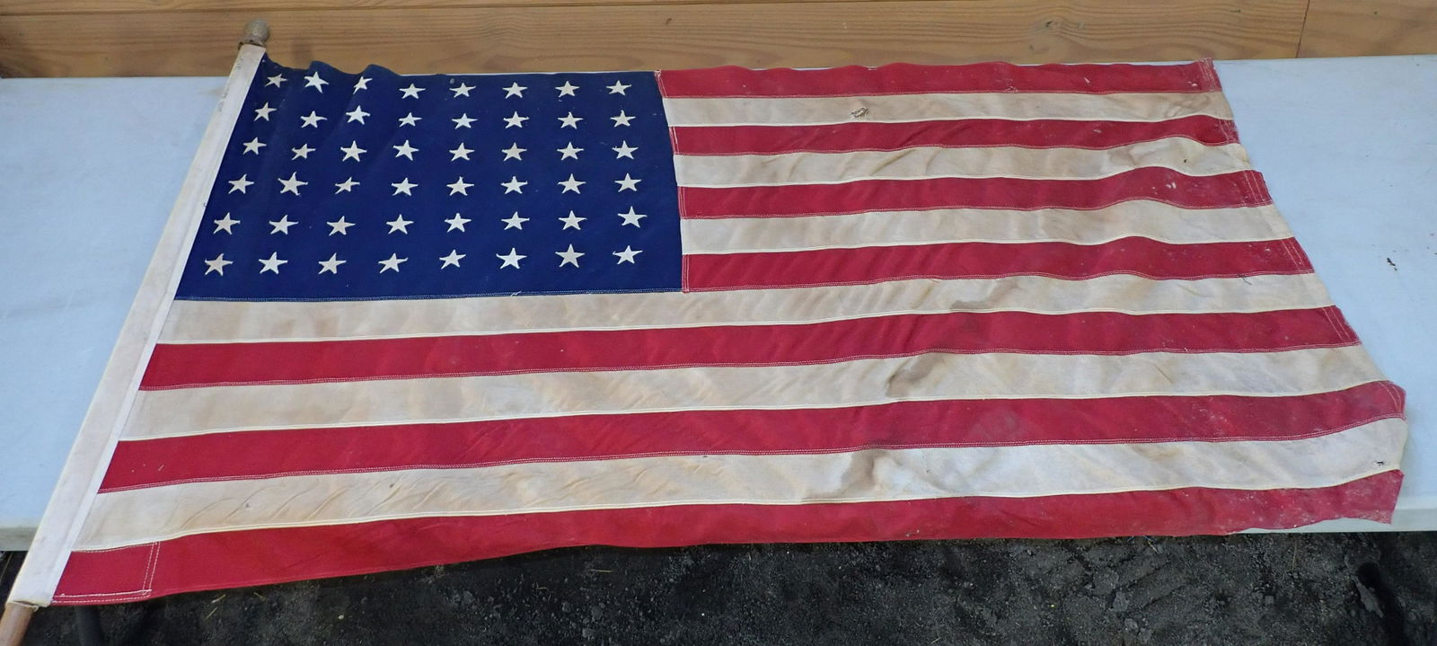 48 Star 3x5 American Flag on Pole (1 of 8)