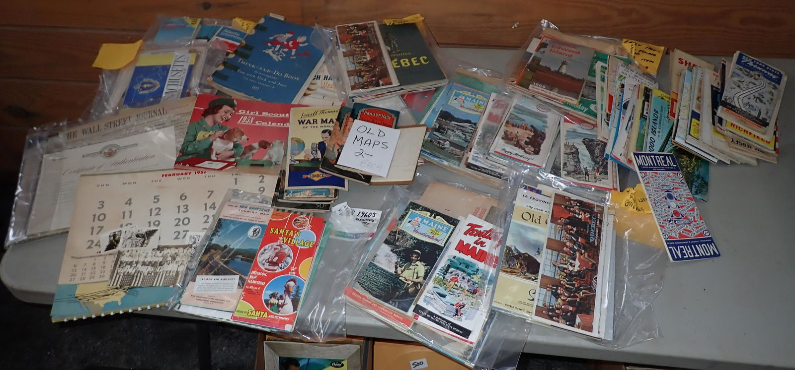 Road Maps 1958 Girl Scout Calendar (1 of 5)