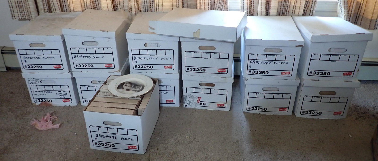 13 Boxes of Bradford Exchange Plates (1 of 3)