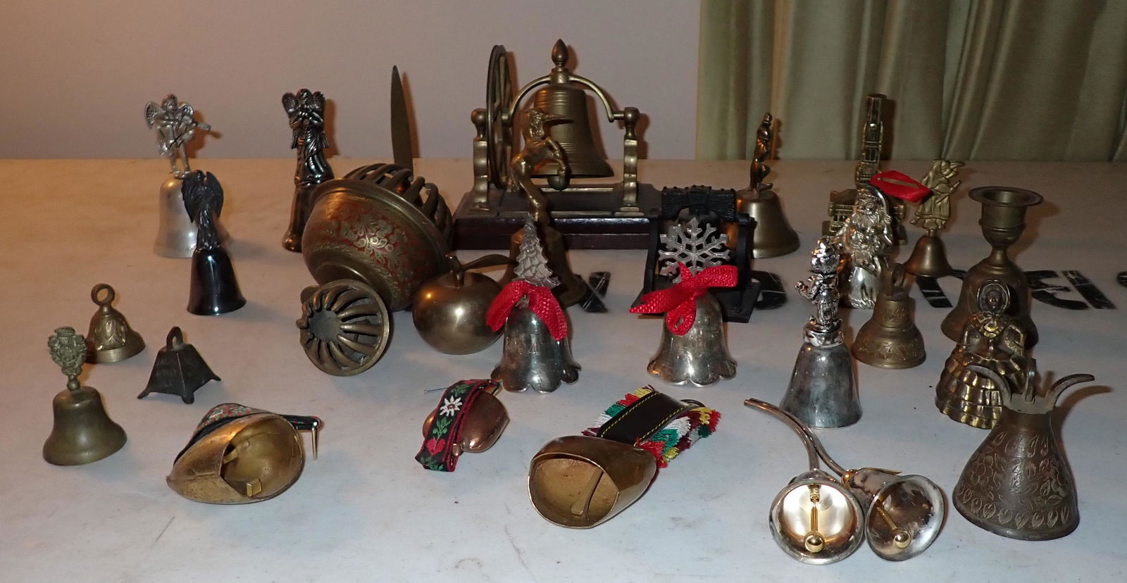 Brass Cast Iron & Silverplate Bells (1 of 6)