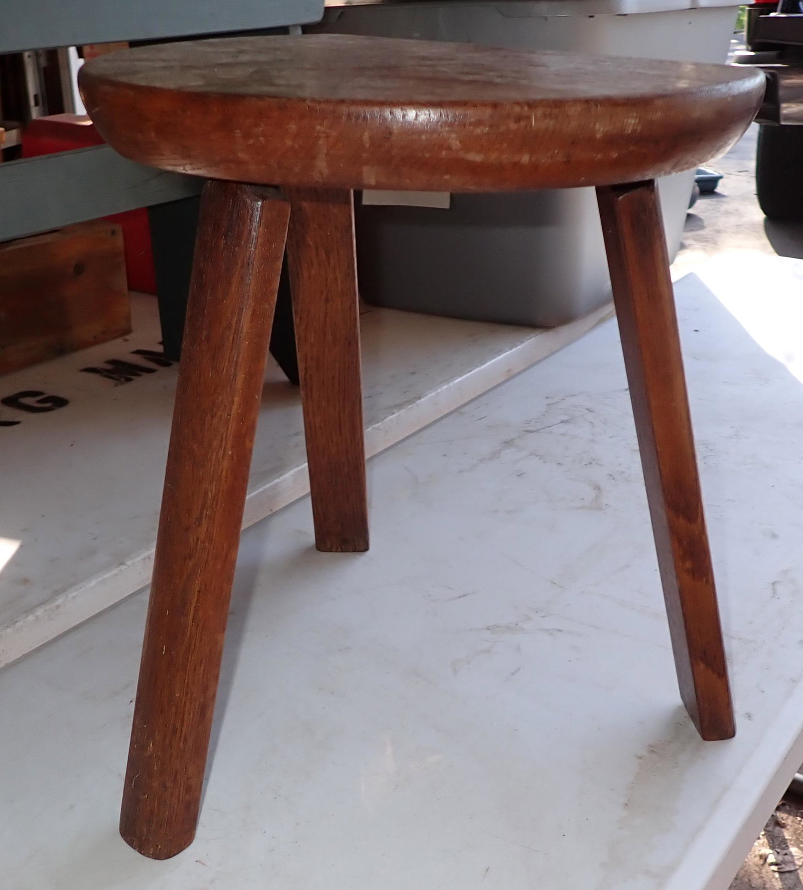 Milk Stool: Approx 10" x 13" x 15" tall
