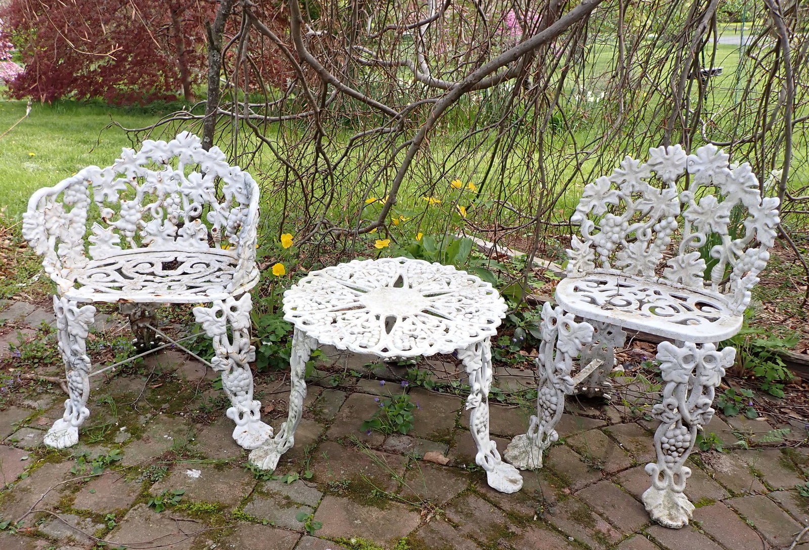 Cast Iron Garden Chairs & Table (1 of 9)